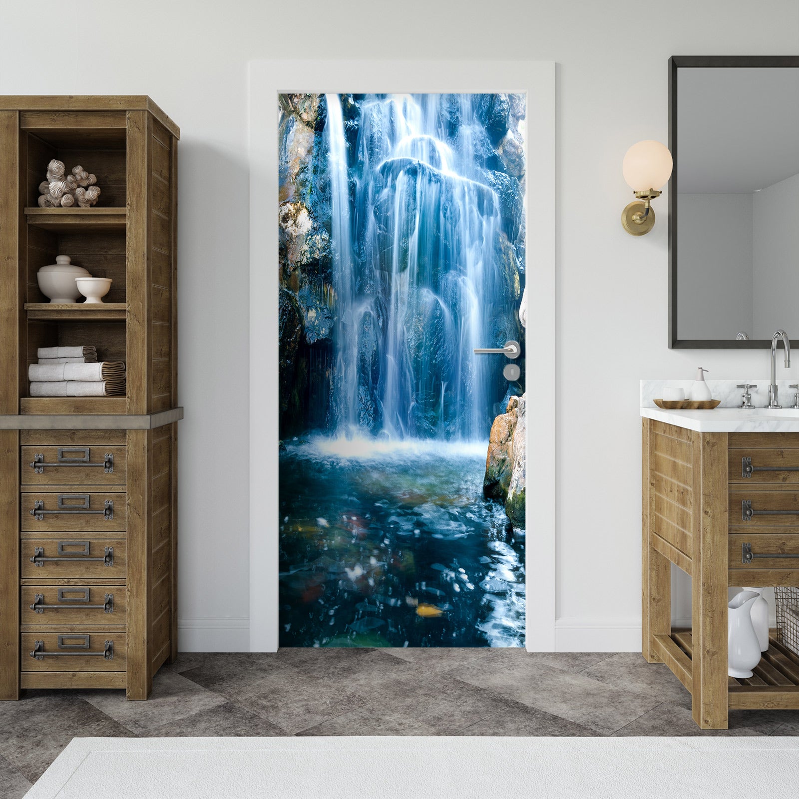3D Waterfall 24125 Door Mural