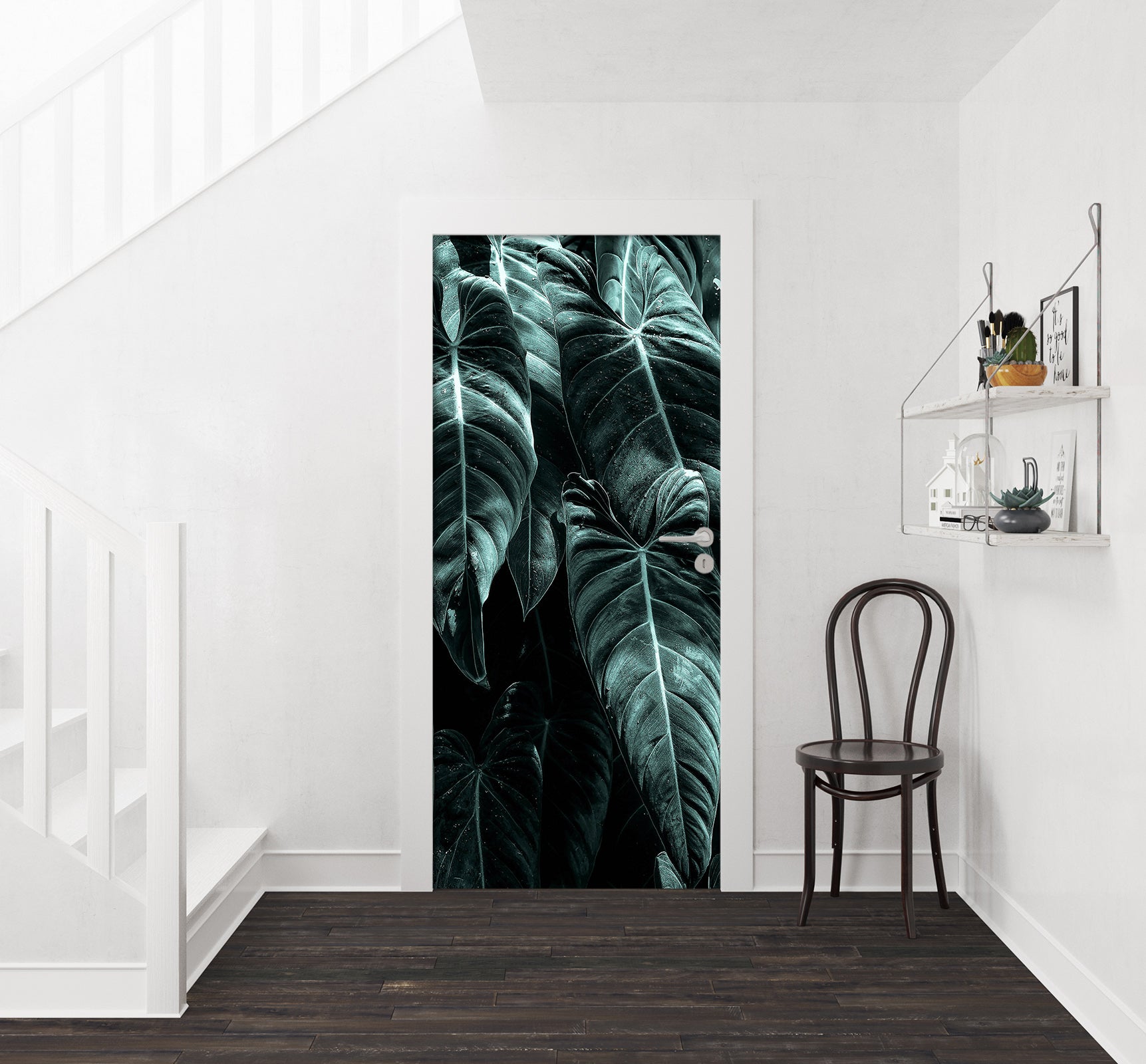3D Leaves 10149 Boris Draschoff Door Mural