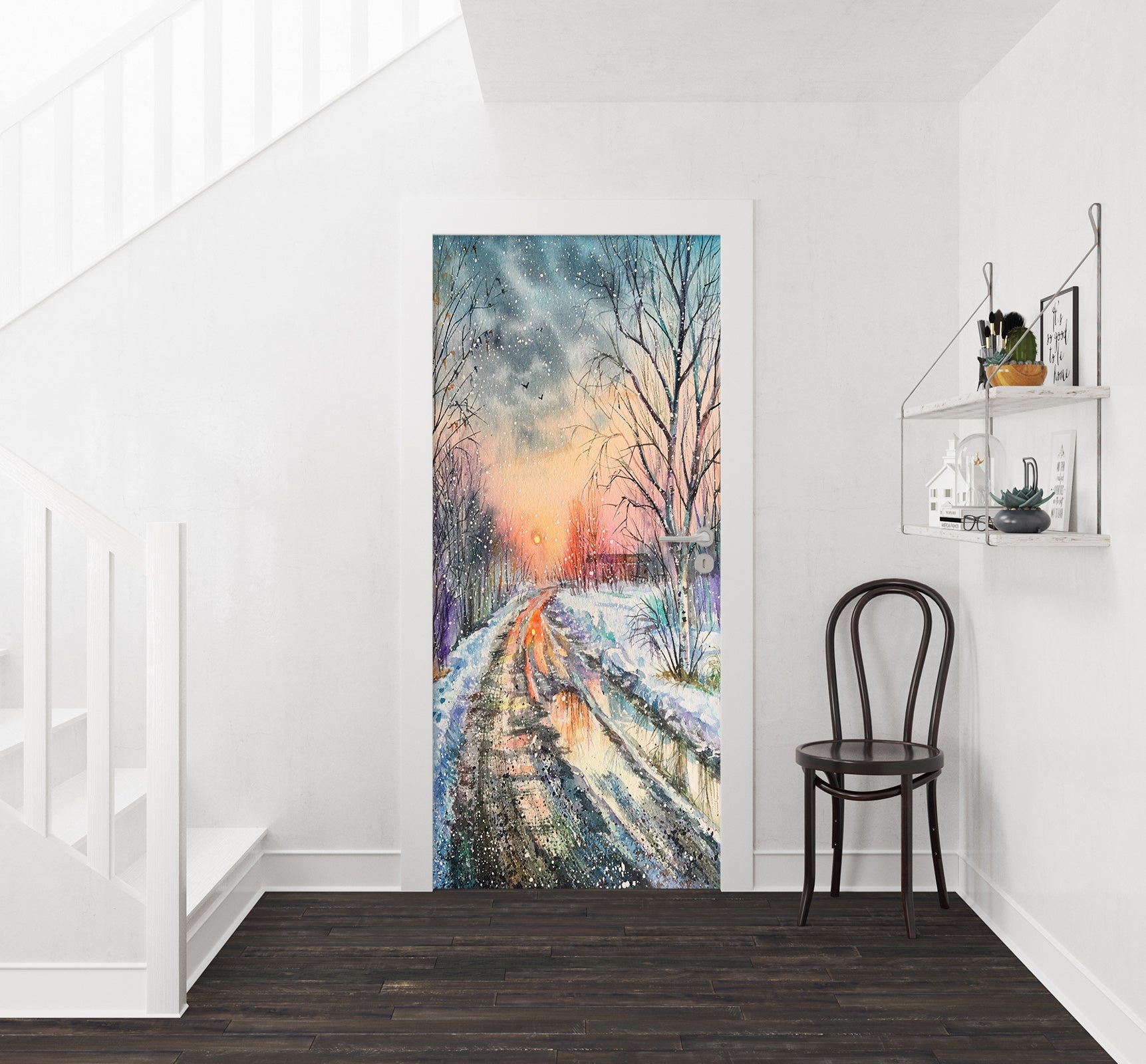 3D Snow Trail 25190 Door Mural