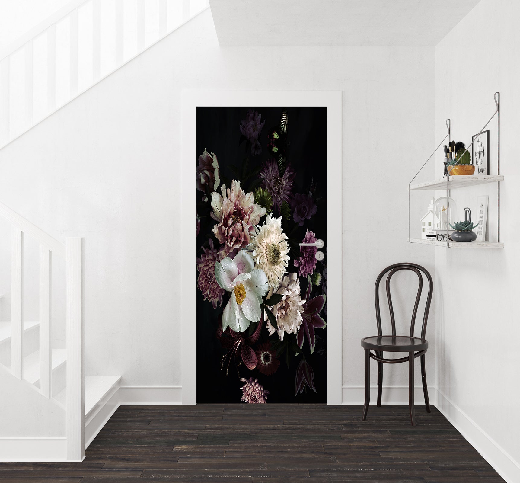 3D Flower Bush 25178 Door Mural