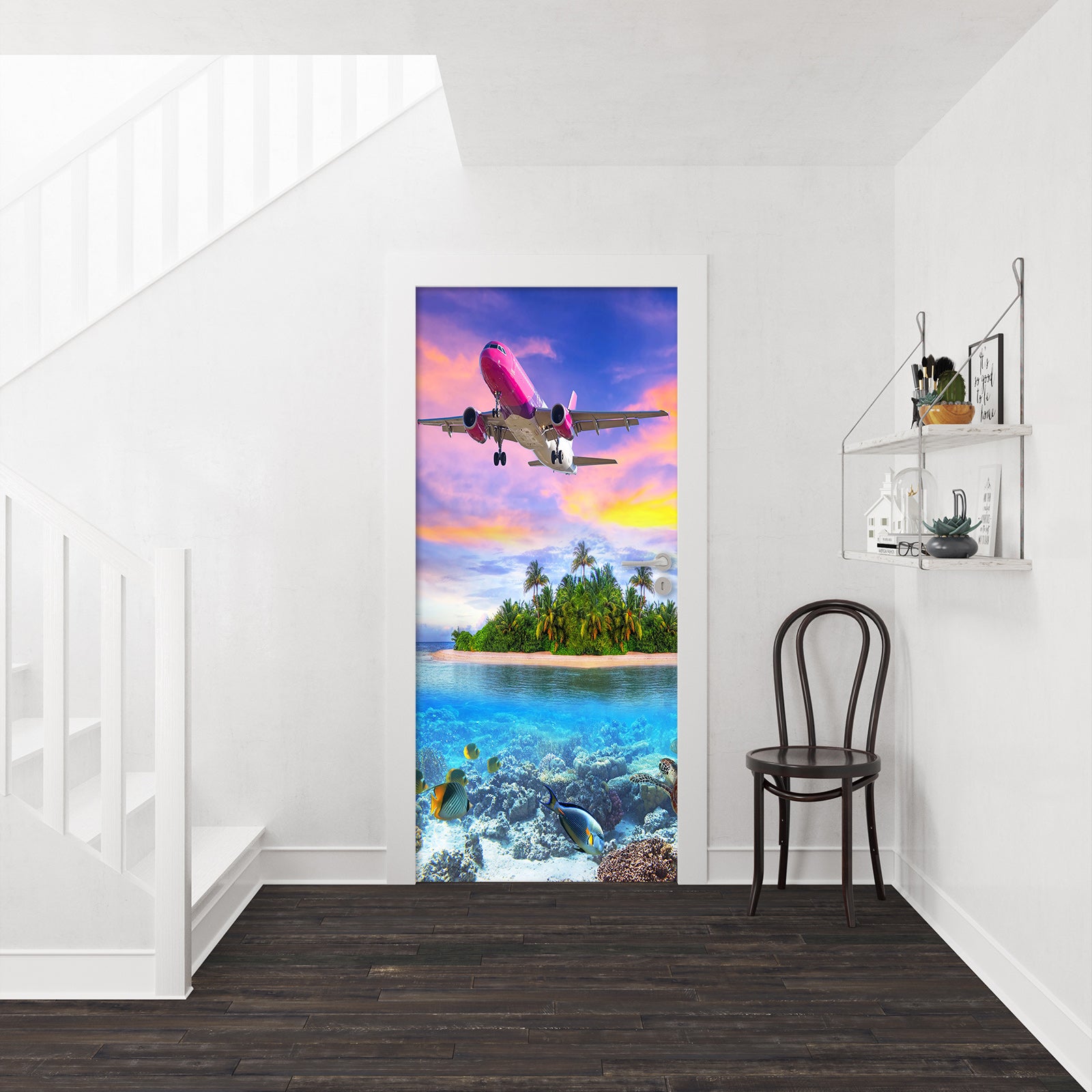3D Aircraft Island 23224 Door Mural