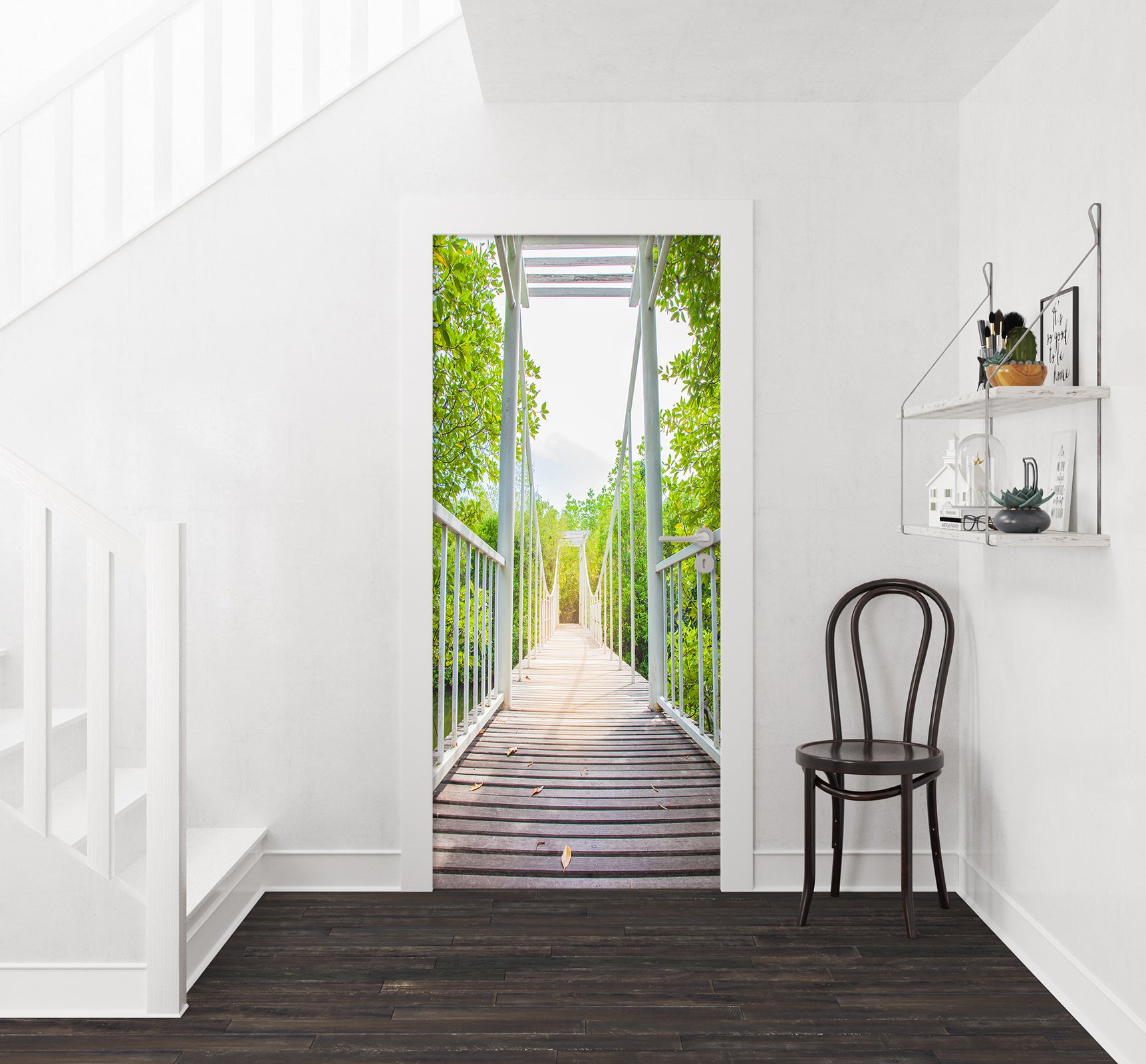 3D Bridge Gallery 22087 Door Mural