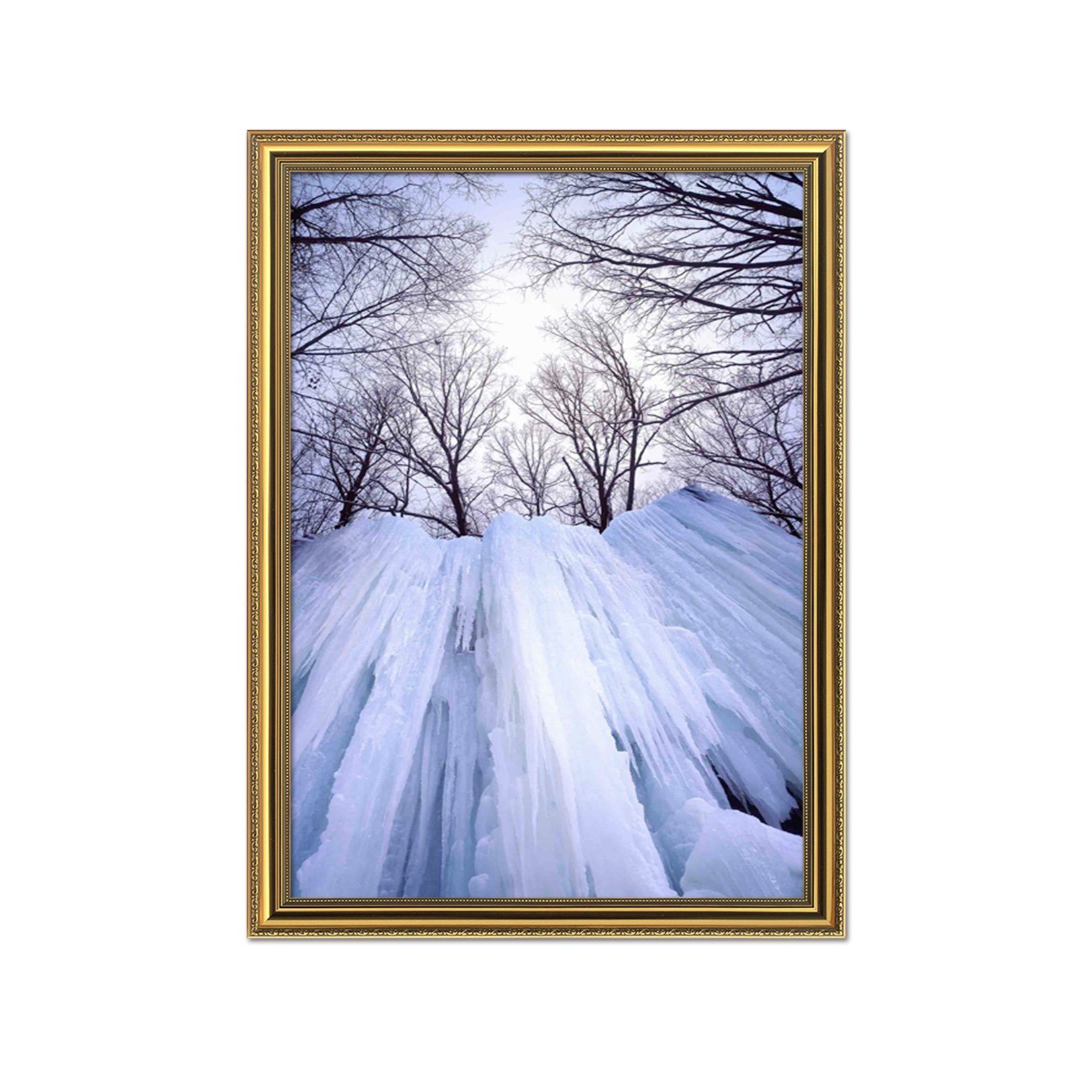 3D Ice Days 019 Fake Framed Print Painting Wallpaper AJ Creativity Home