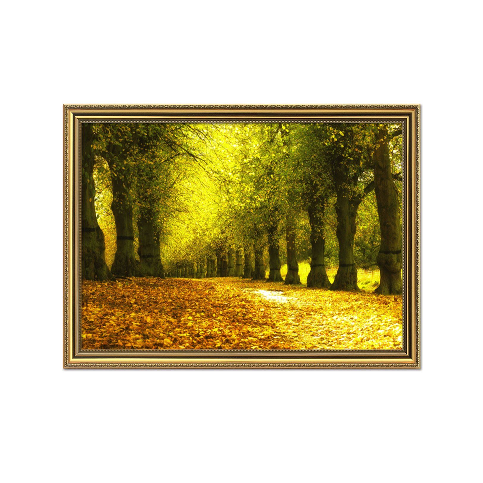 3D Deciduous Trees 047 Fake Framed Print Painting Wallpaper AJ Creativity Home