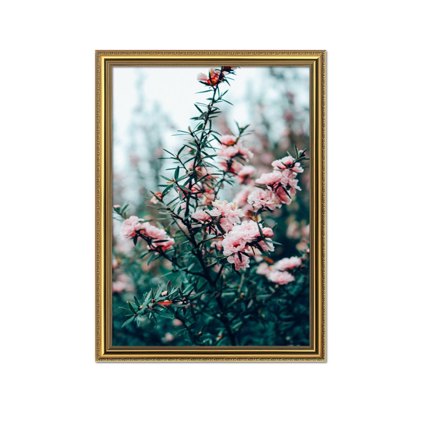 3D Among The Flowers 018 Fake Framed Print Painting Wallpaper AJ Creativity Home