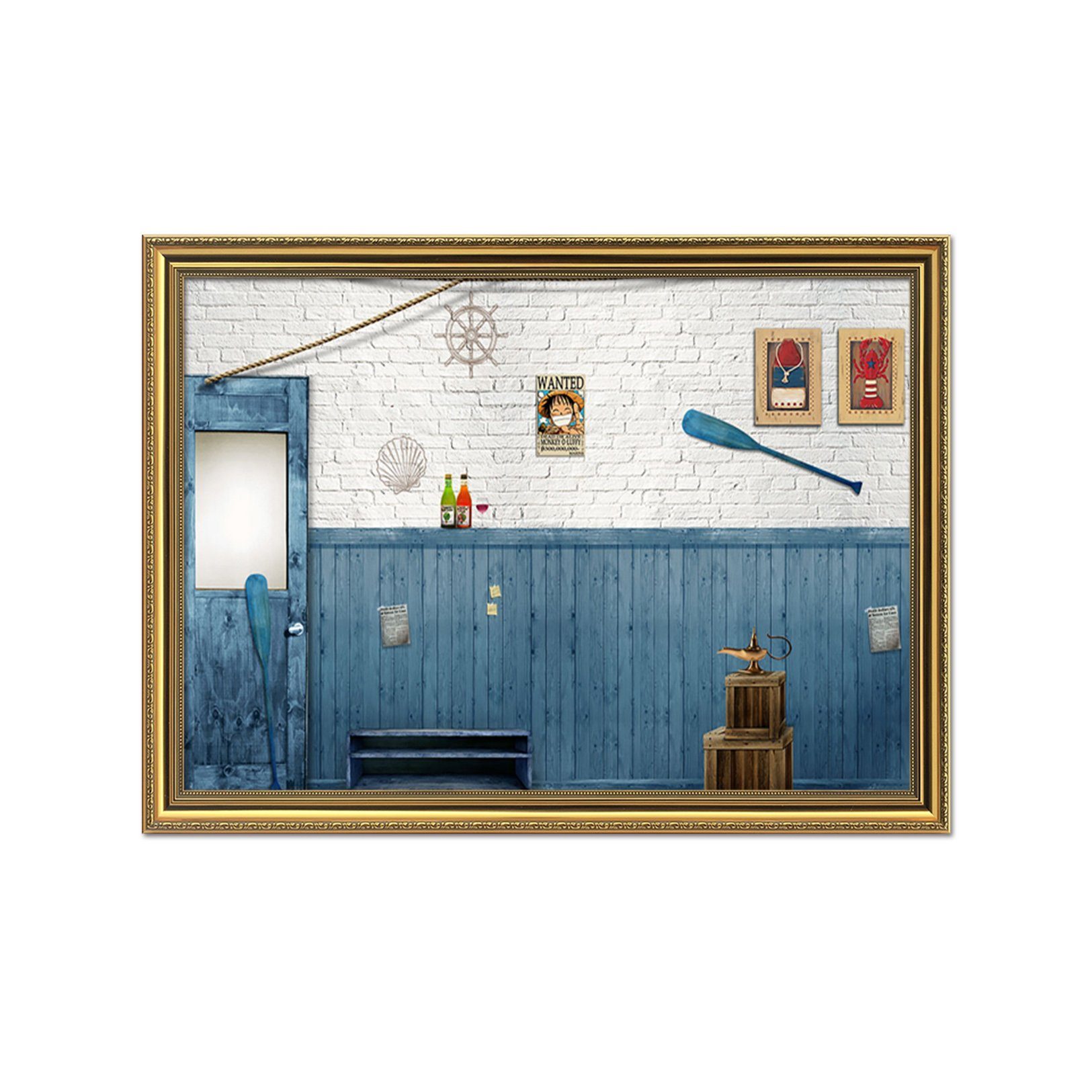 3D Paddle Photo 038 Fake Framed Print Painting Wallpaper AJ Creativity Home