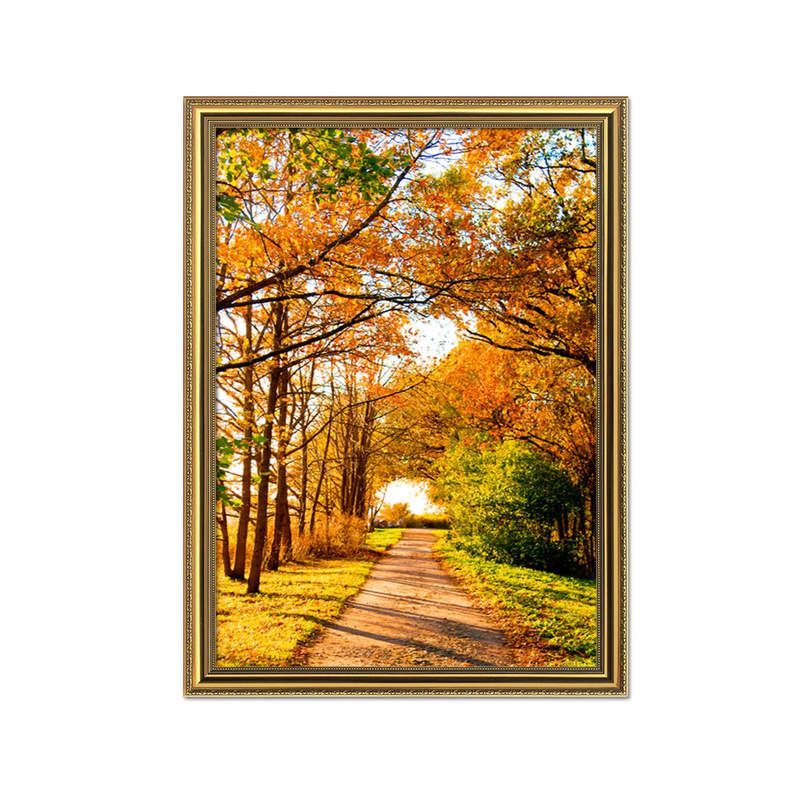 3D Dusk Road 135 Fake Framed Print Painting Wallpaper AJ Creativity Home