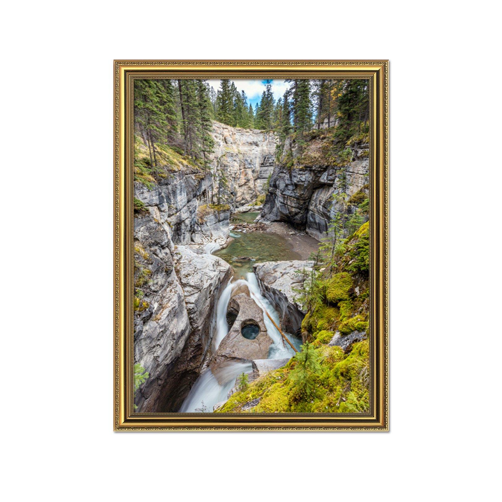 3D High Mountain 074 Fake Framed Print Painting Wallpaper AJ Creativity Home