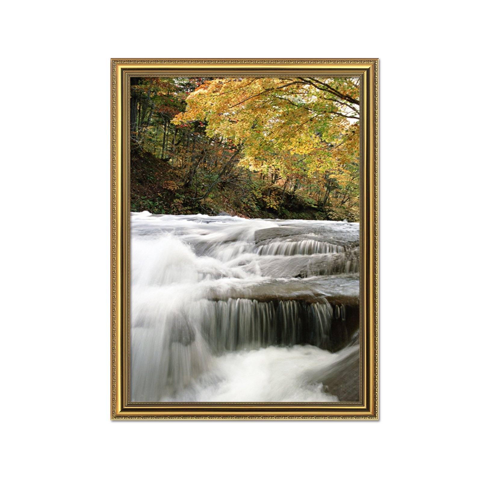 3D Forest River 006 Fake Framed Print Painting Wallpaper AJ Creativity Home
