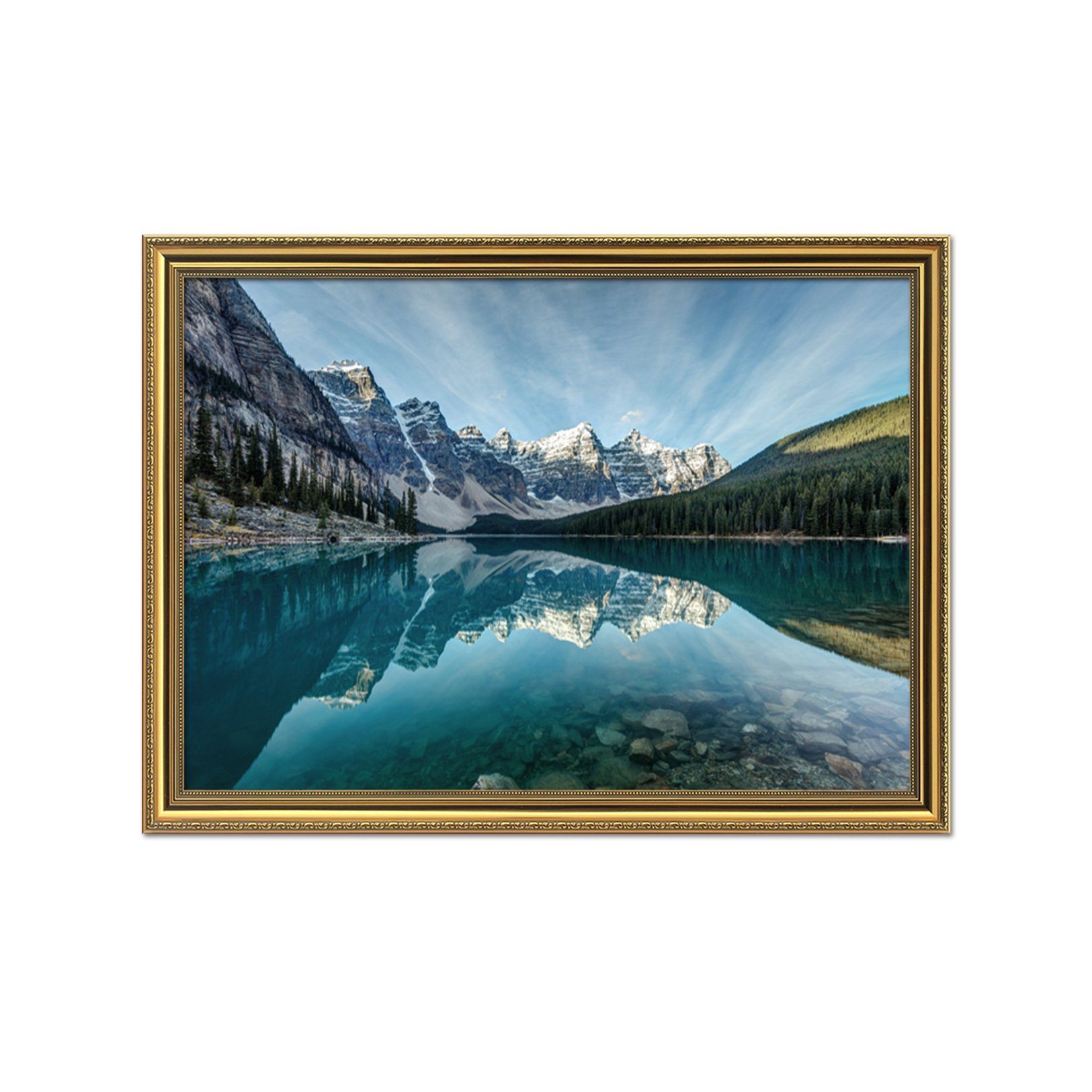 3D Mountain Peak 178 Fake Framed Print Painting Wallpaper AJ Creativity Home