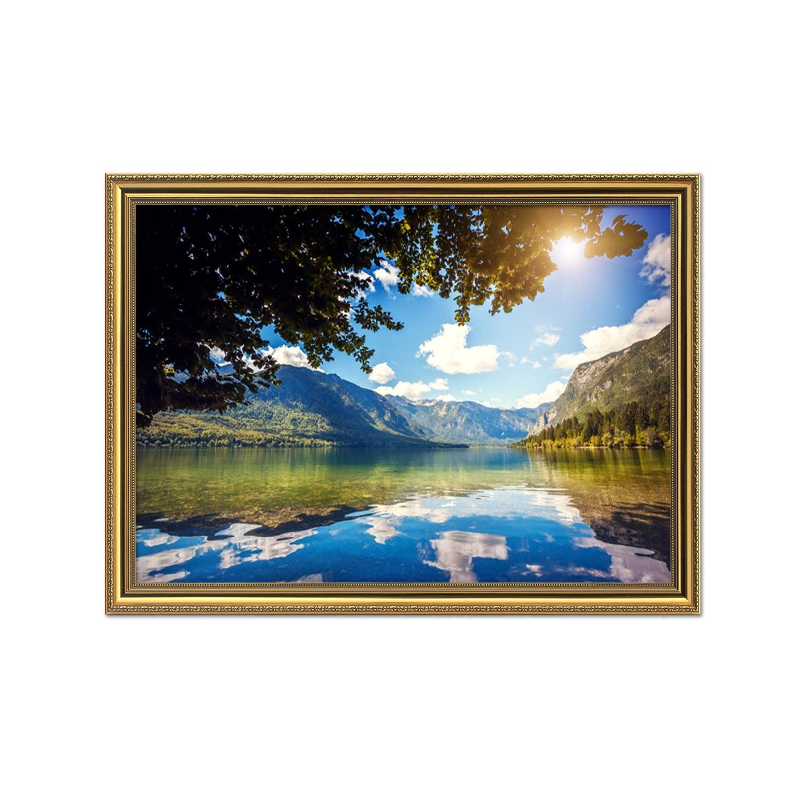 3D Endless Sea 169 Fake Framed Print Painting Wallpaper AJ Creativity Home