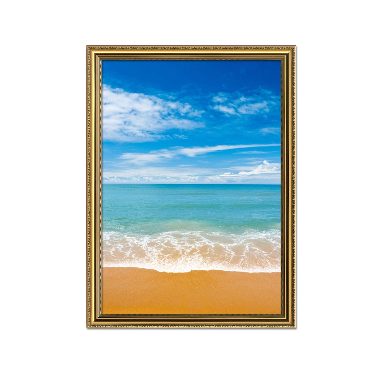 3D Boundless Sea 022 Fake Framed Print Painting Wallpaper AJ Creativity Home