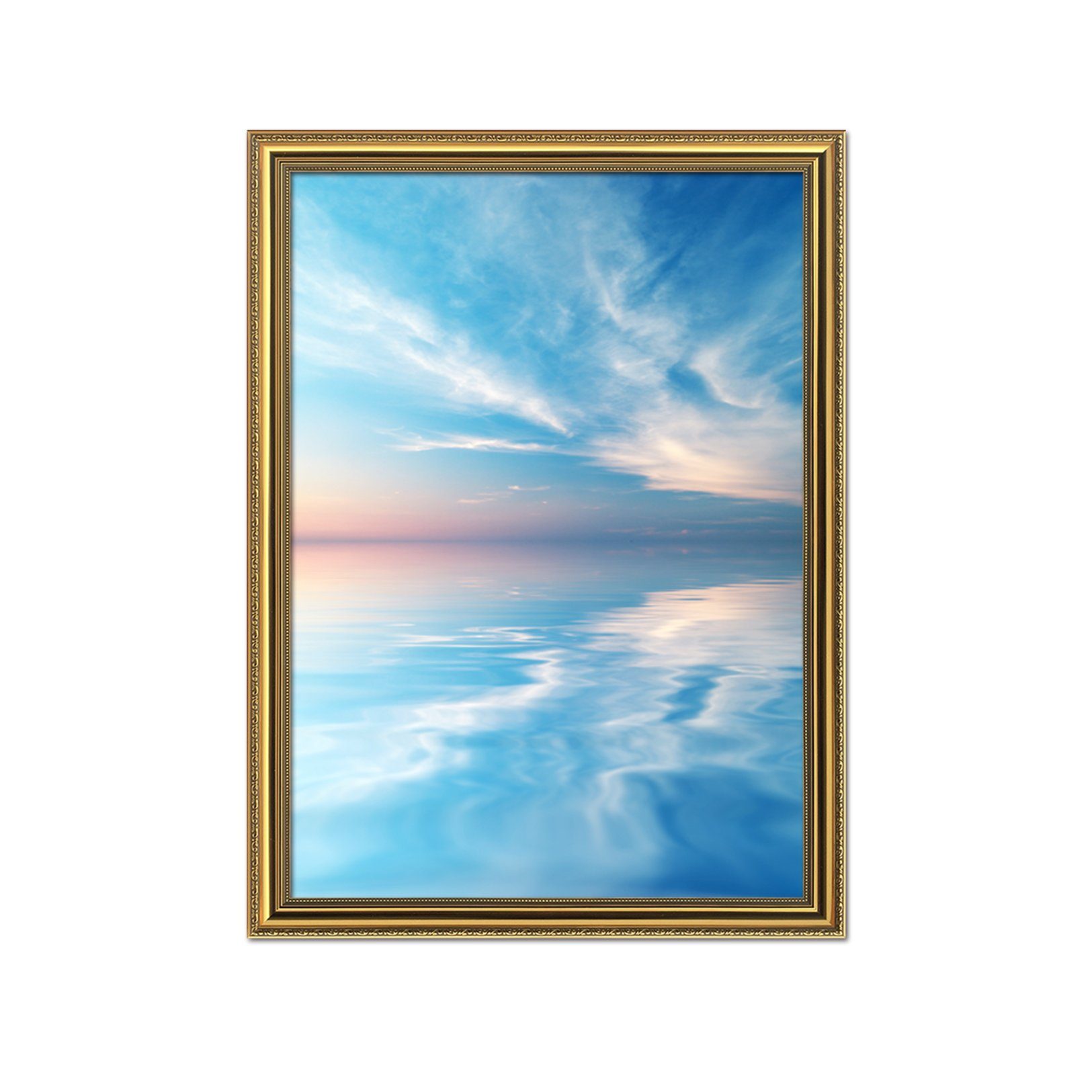 3D Beautiful Lake 018 Fake Framed Print Painting Wallpaper AJ Creativity Home