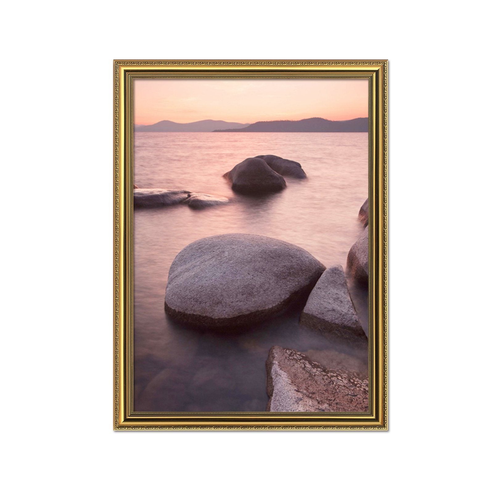 3D Quiet Stone 023 Fake Framed Print Painting Wallpaper AJ Creativity Home