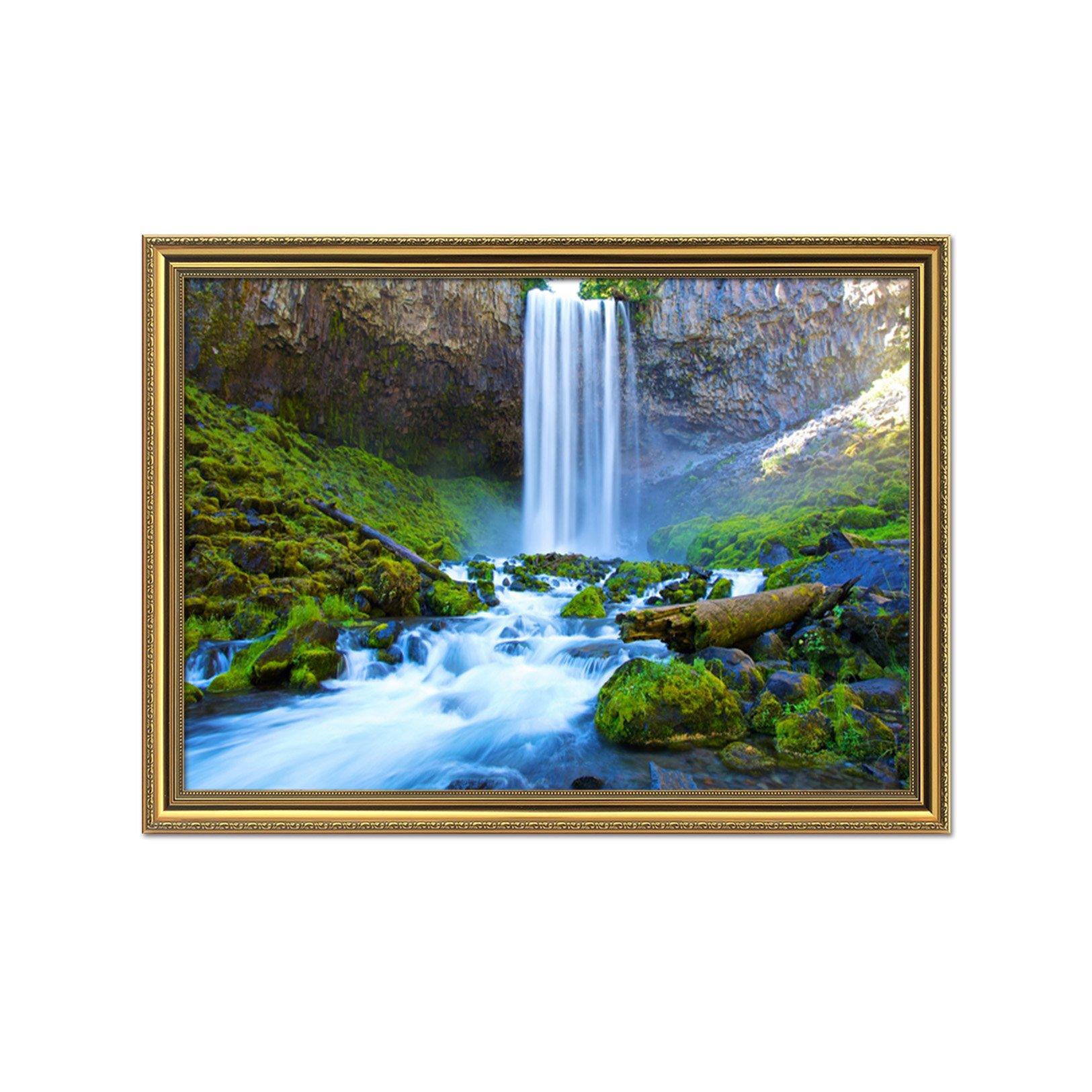 3D Cliff Moss 013 Fake Framed Print Painting Wallpaper AJ Creativity Home