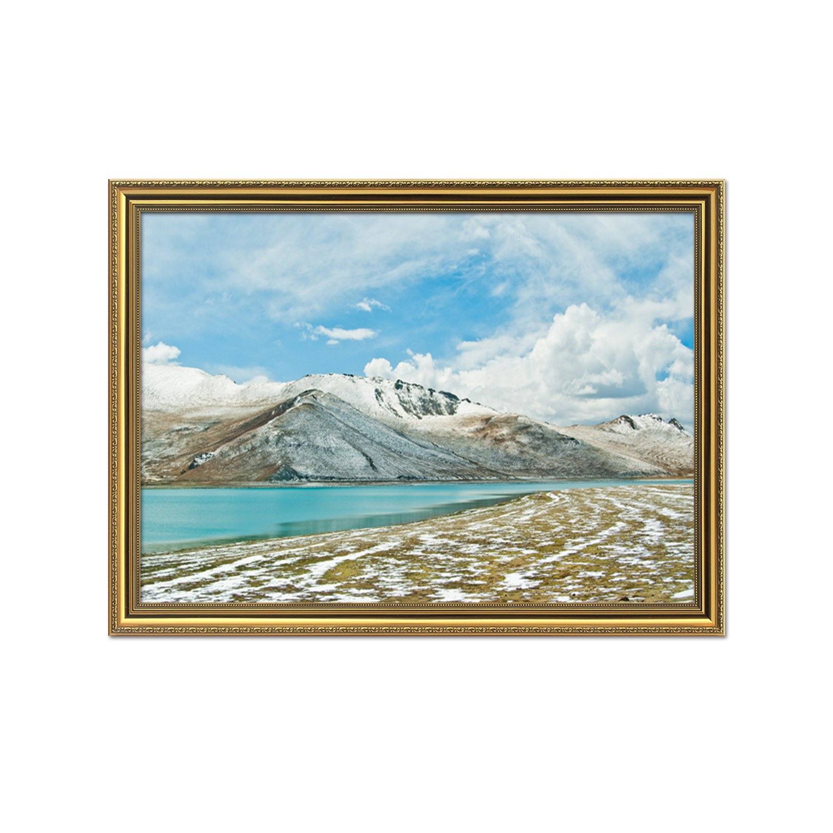 3D Stone Beach 198 Fake Framed Print Painting Wallpaper AJ Creativity Home