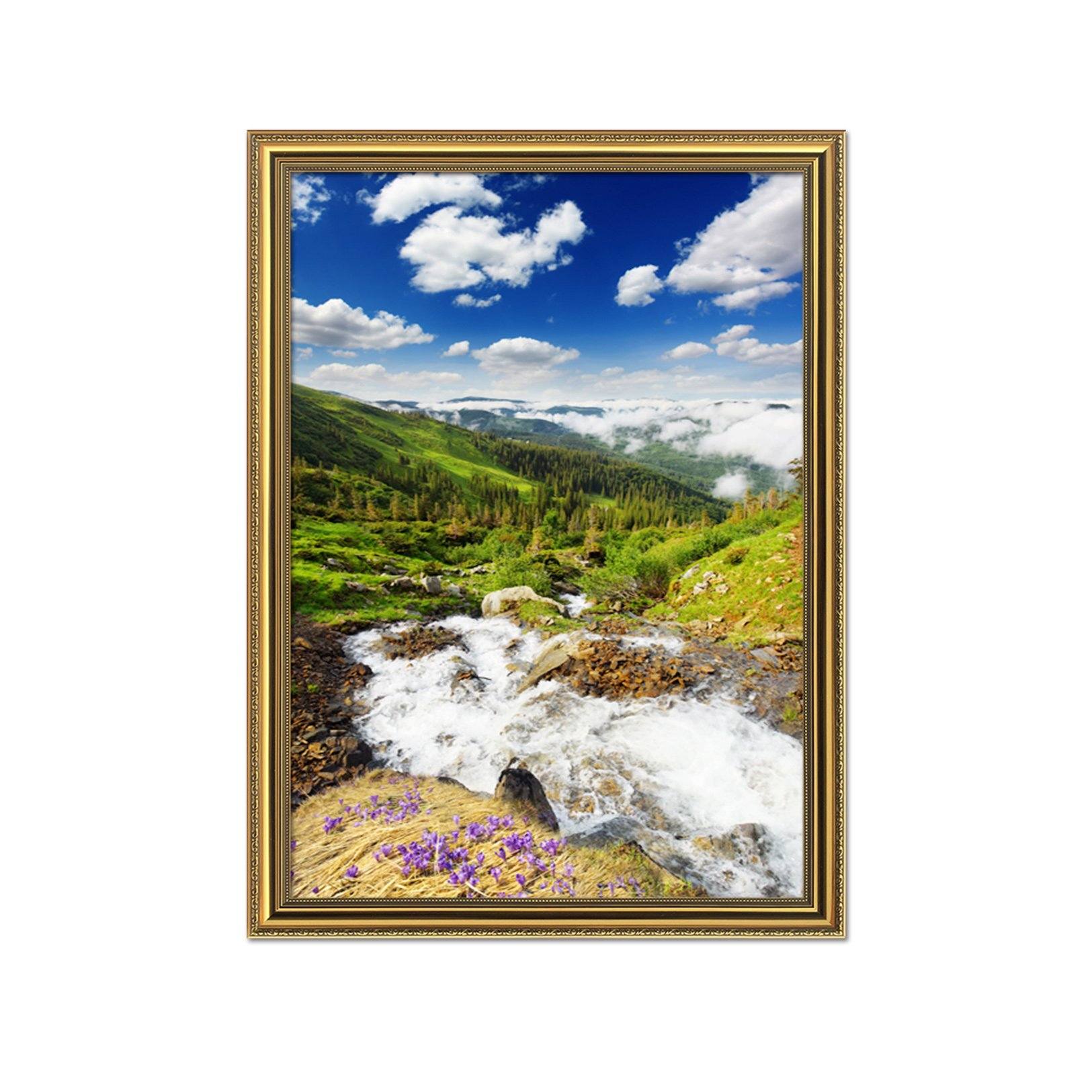 3D Forest Field 116 Fake Framed Print Painting Wallpaper AJ Creativity Home