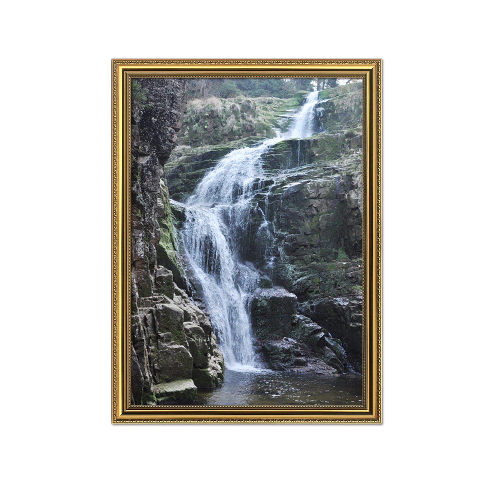 3D Lake Surface 101 Fake Framed Print Painting Wallpaper AJ Creativity Home