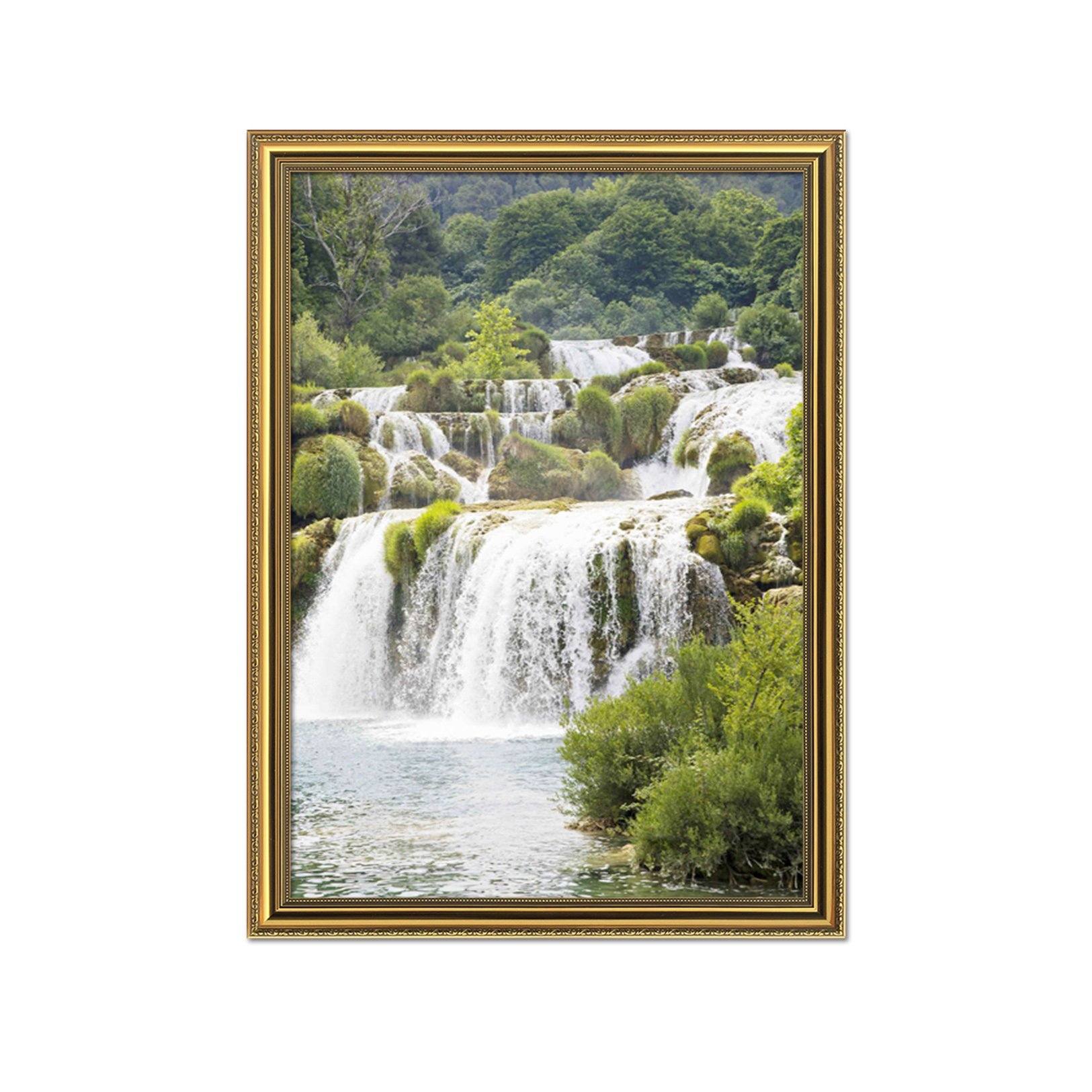 3D River Forest 139 Fake Framed Print Painting Wallpaper AJ Creativity Home