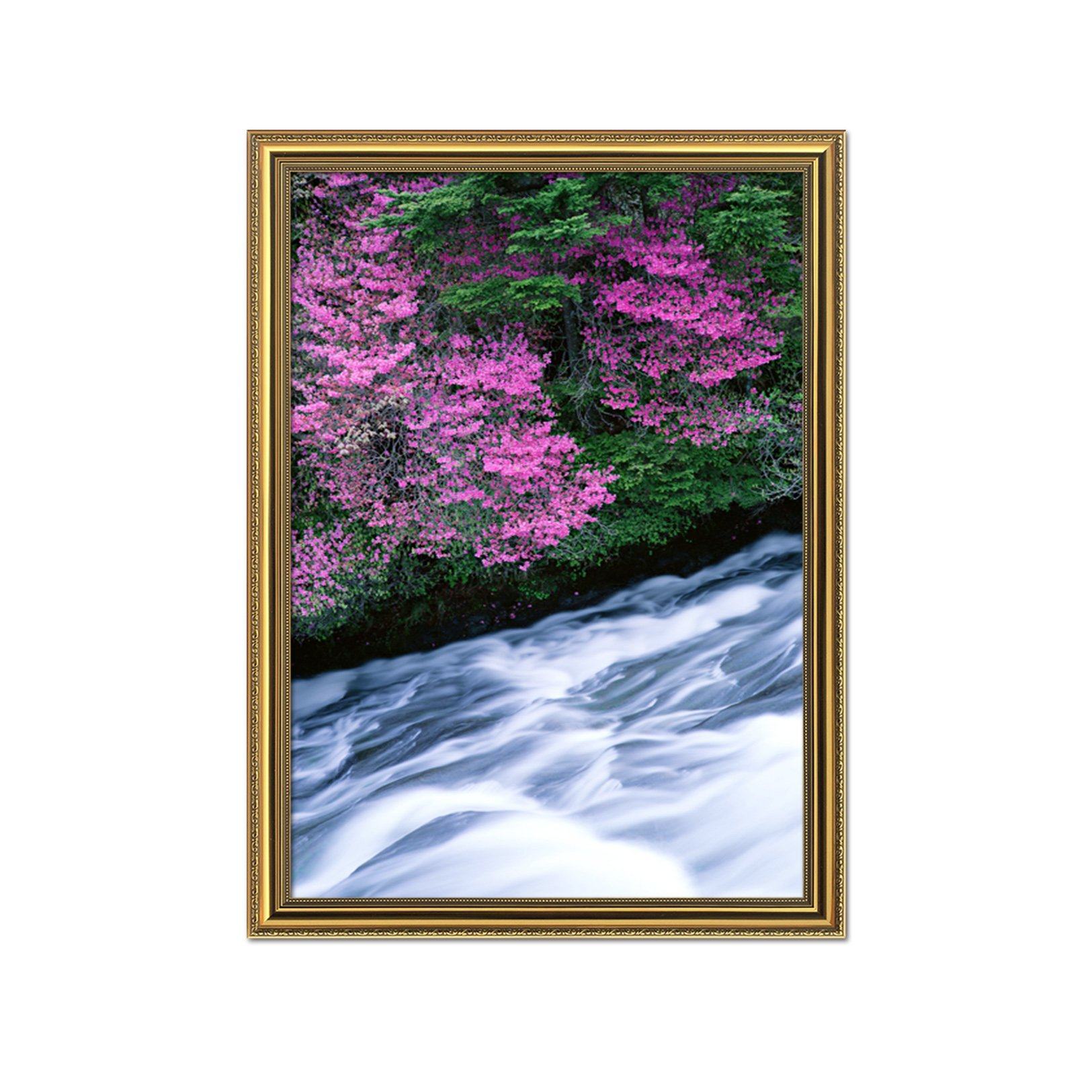 3D Woods Flowers 007 Fake Framed Print Painting Wallpaper AJ Creativity Home