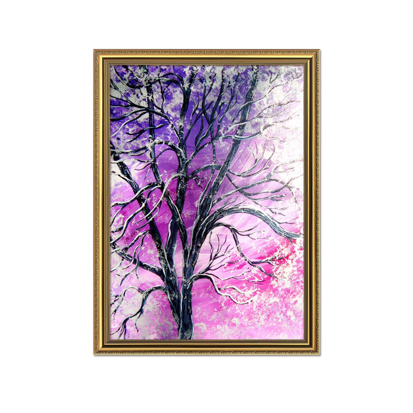 3D Strange Tree 107 Fake Framed Print Painting Wallpaper AJ Creativity Home