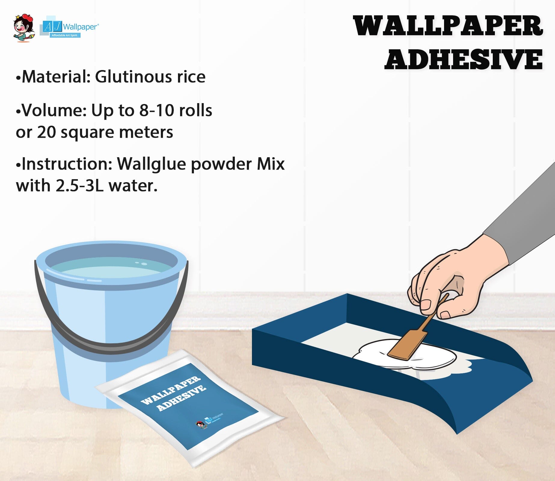 AJ Wallpaper Adhesive Glue AJ Wallpaper