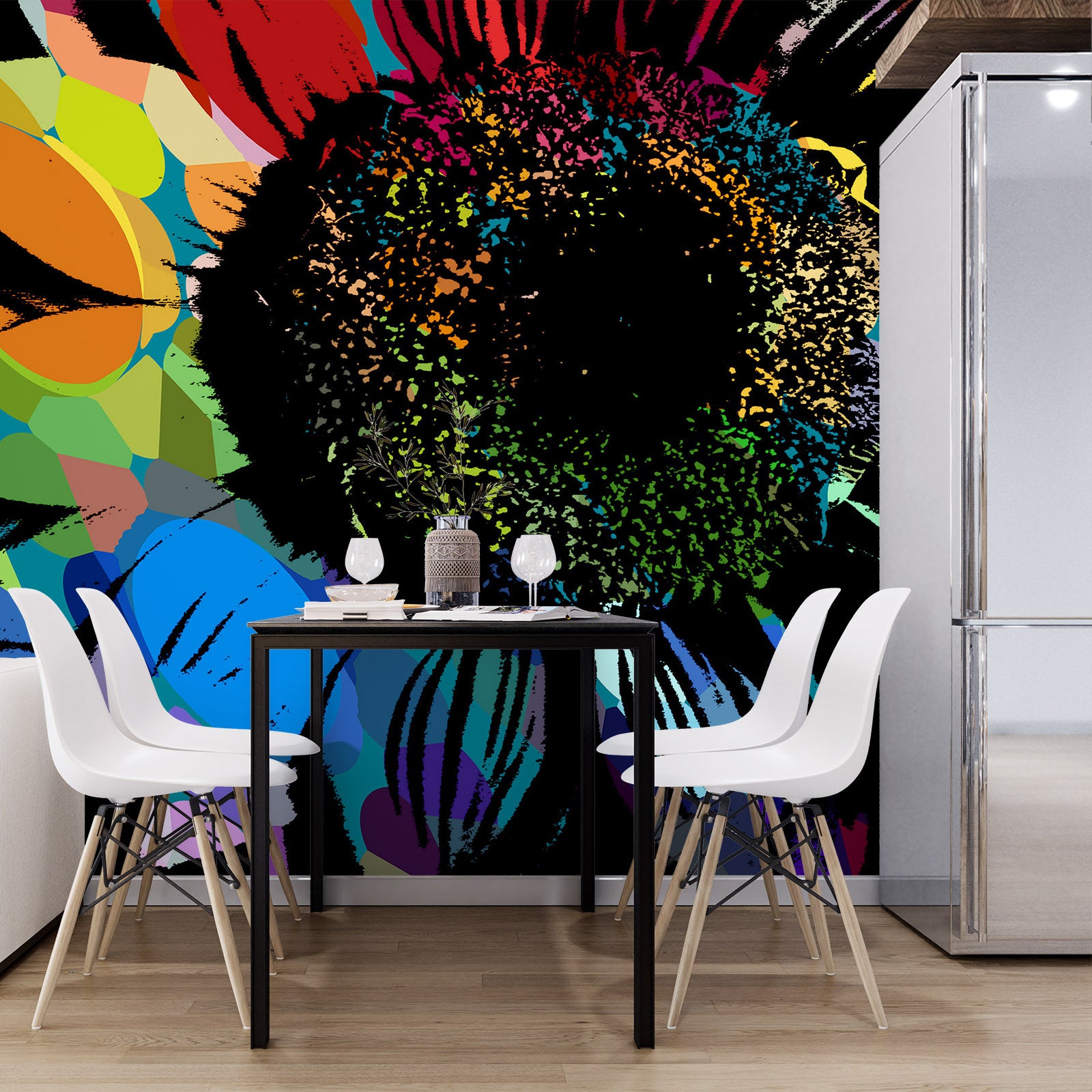 3D Colored Petals 19108 Shandra Smith Wall Mural Wall Murals