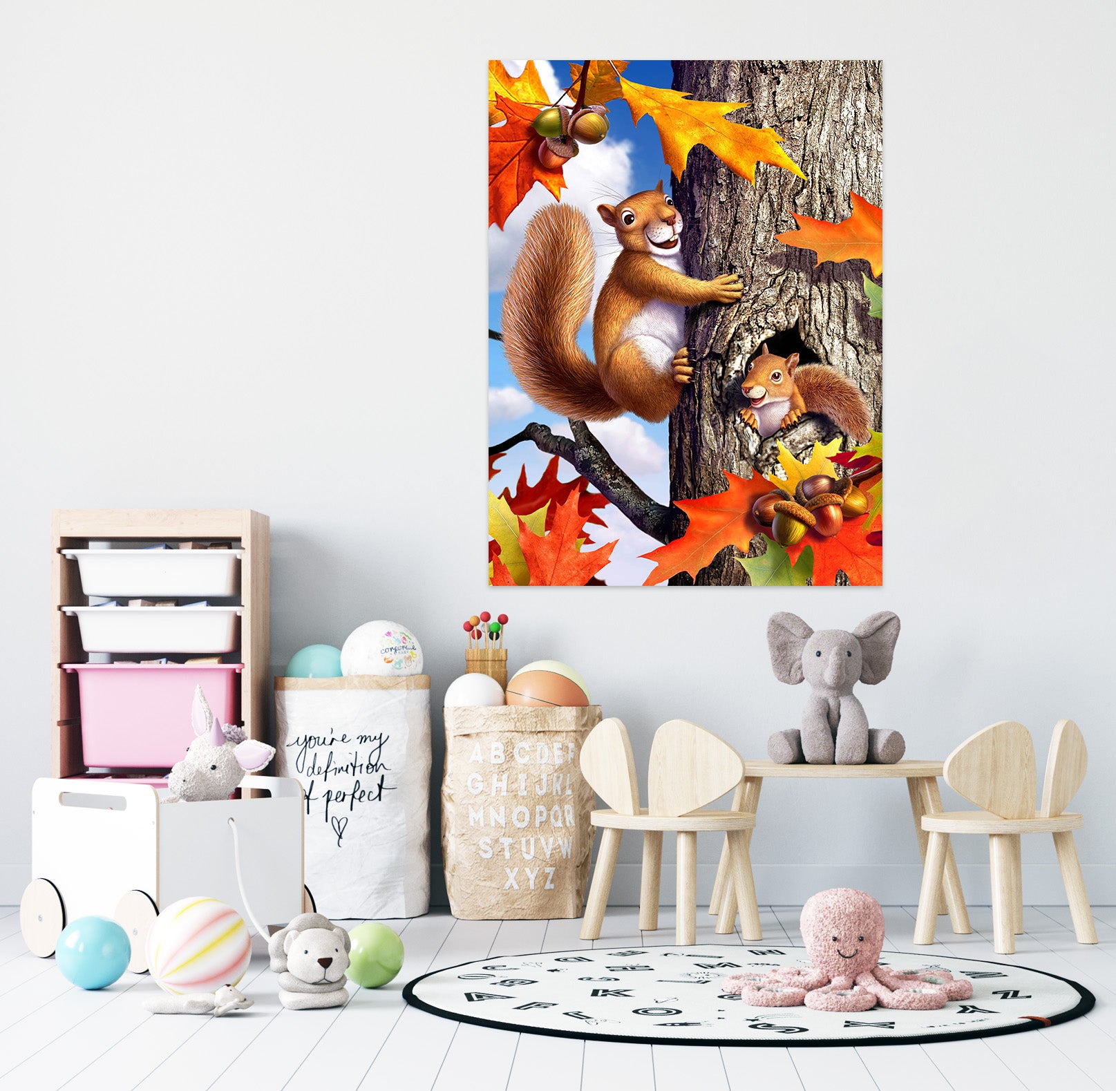 3D Squirrels 85191 Jerry LoFaro Wall Sticker