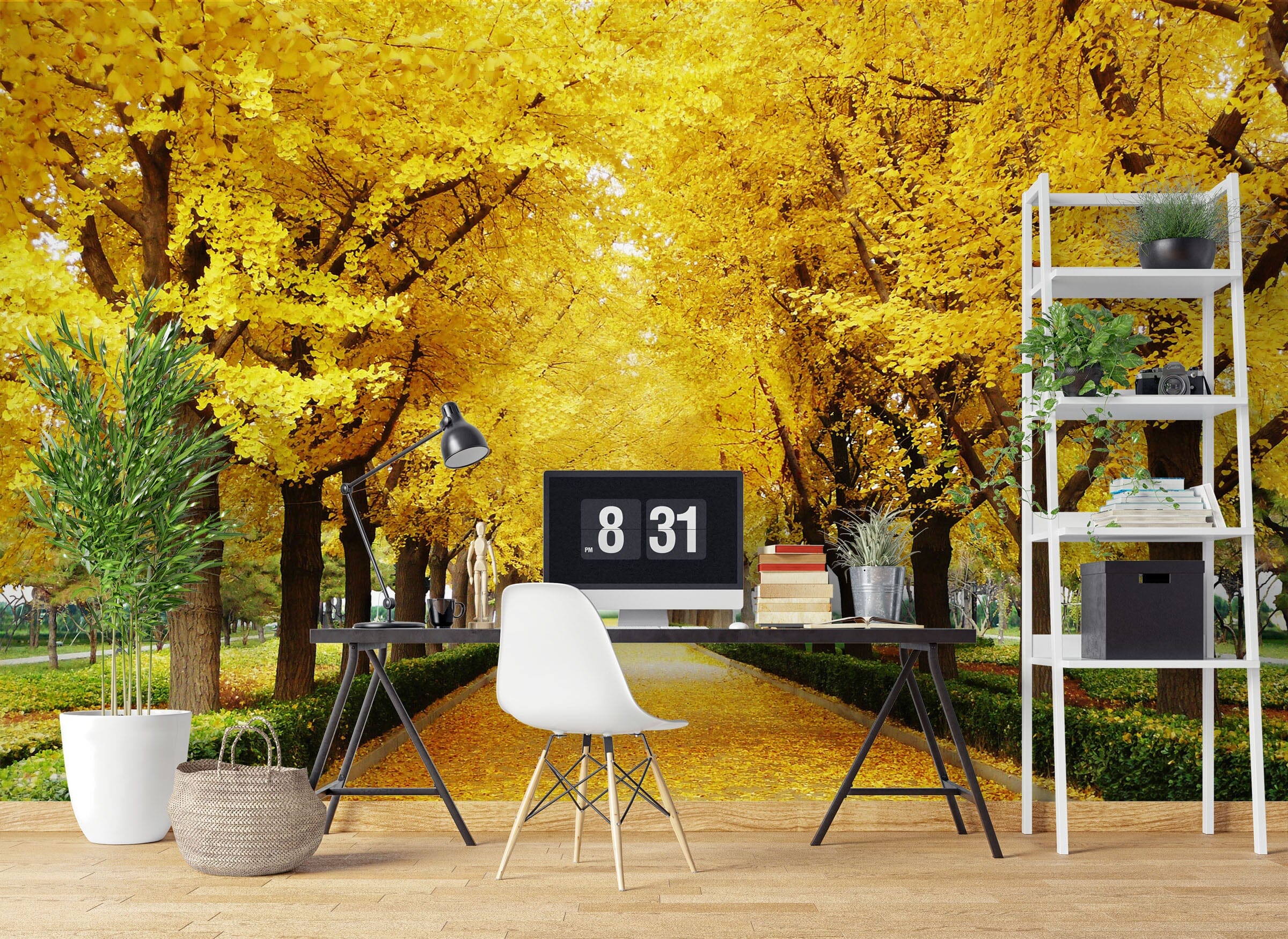 3D Golden Autumn 1012 Wall Murals Wallpaper AJ Wallpaper 2