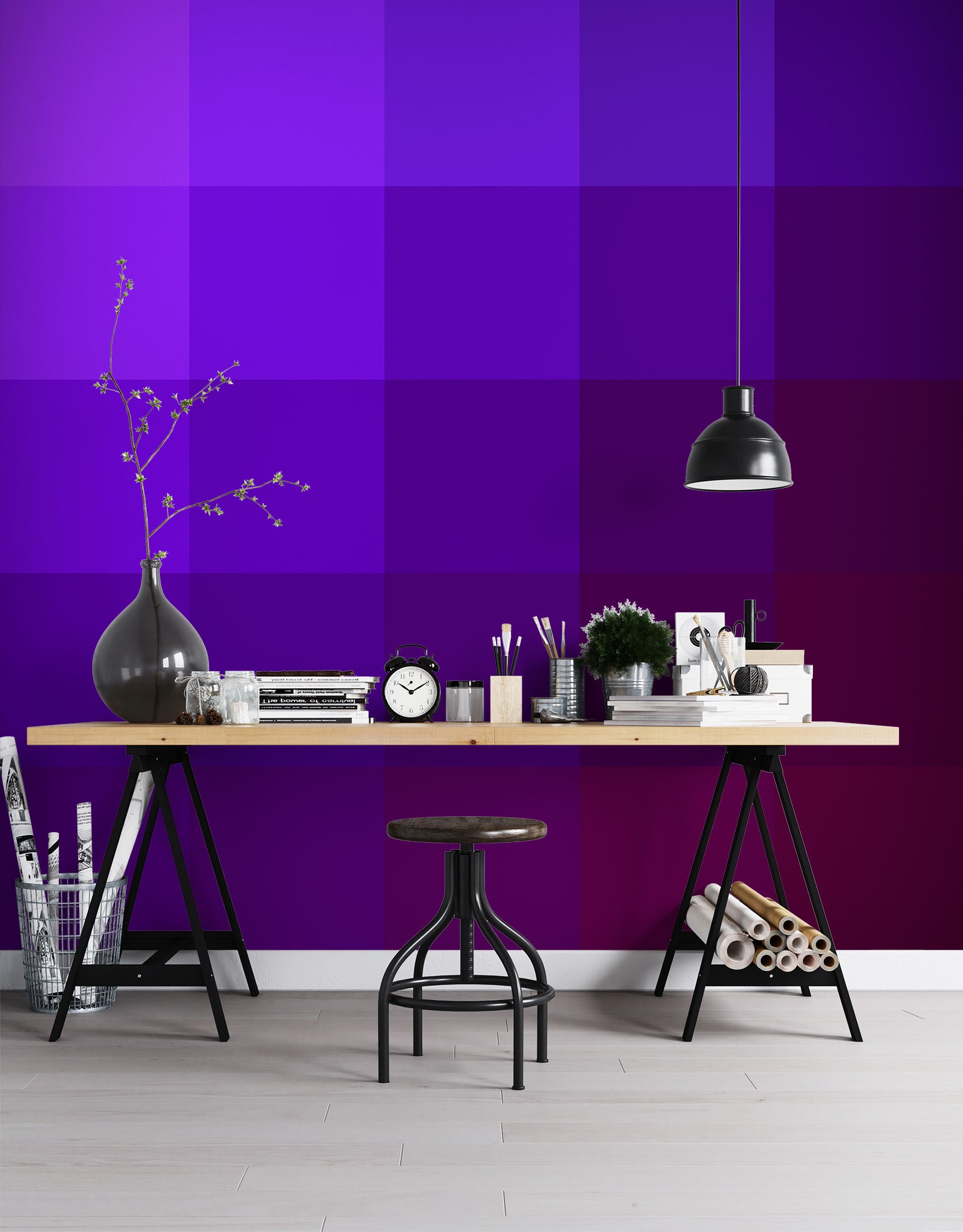 3D Purple 70112 Shandra Smith Wall Mural Wall Murals