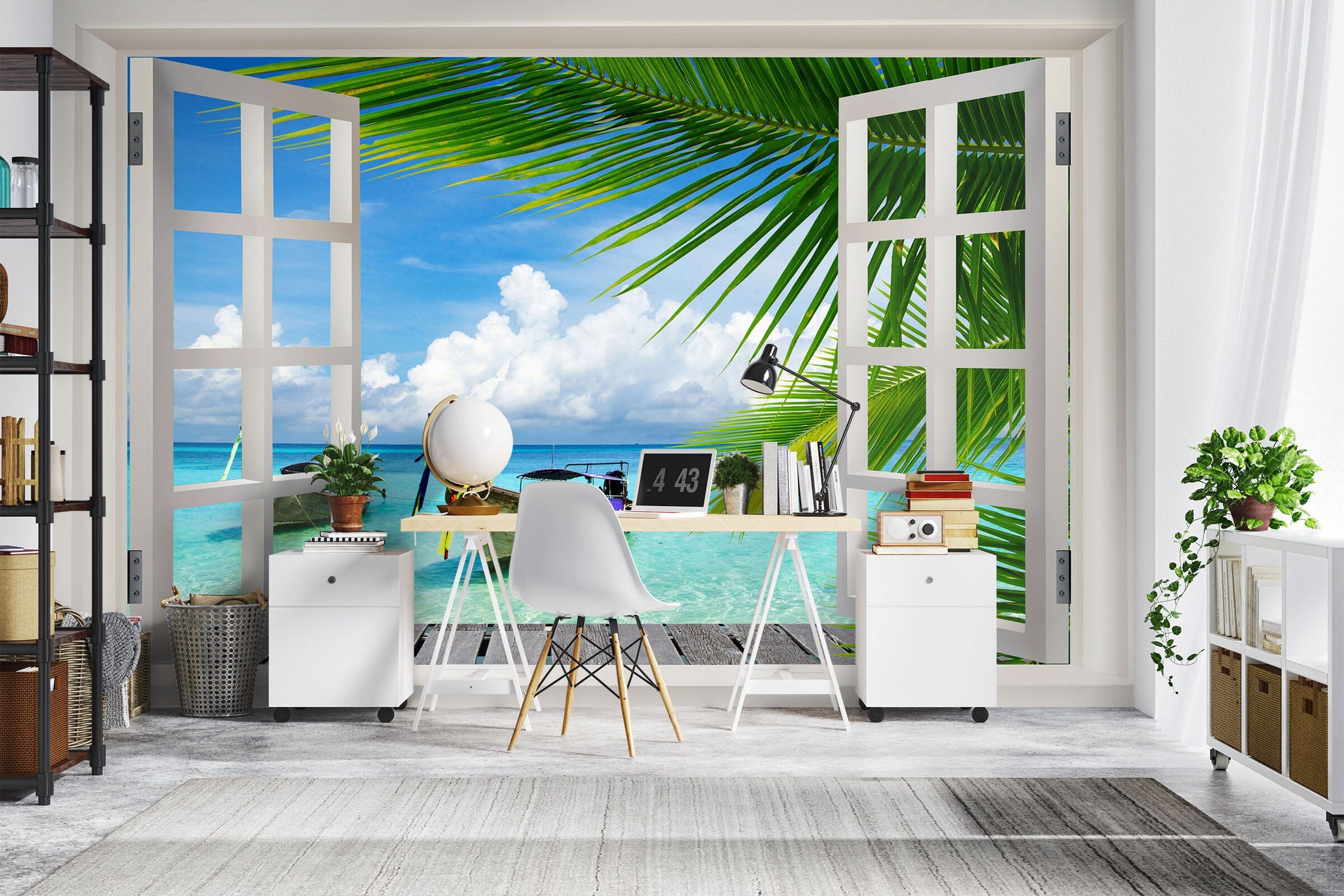 3D ferry Tree Window 1110 Wall Murals Wallpaper AJ Wallpaper 2