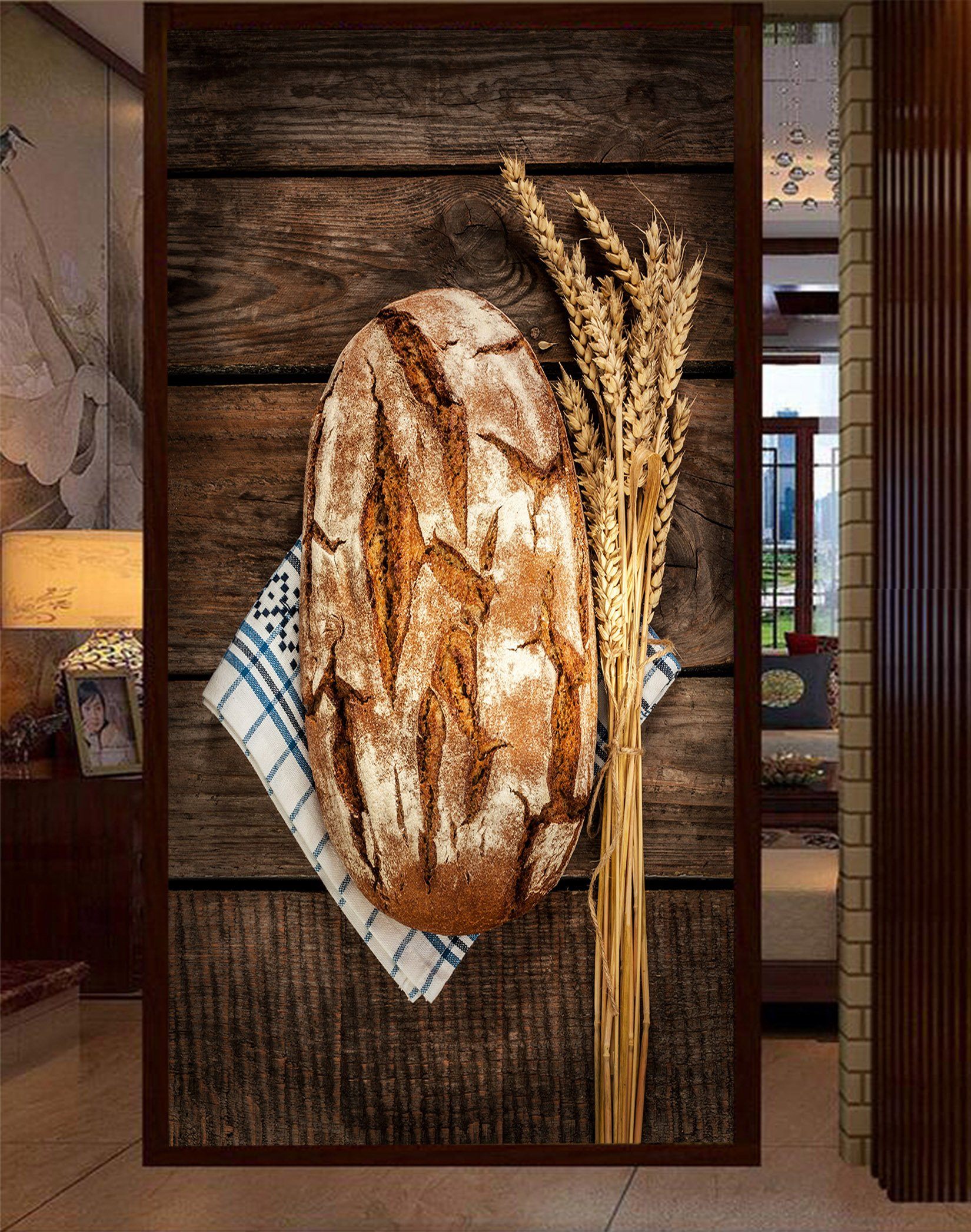 3D Wheat Bread 015 Wallpaper AJ Wallpaper