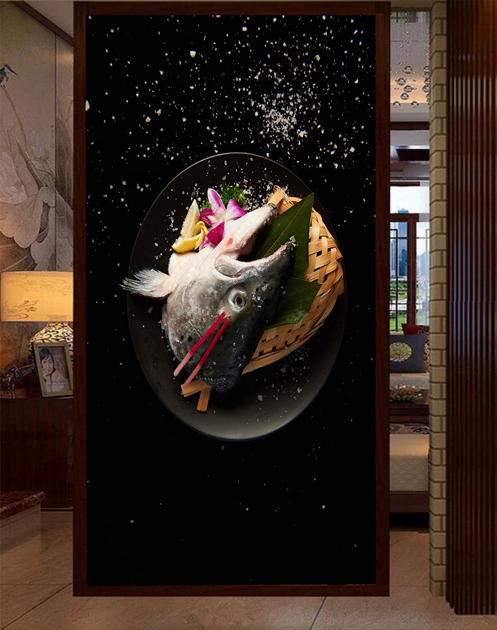 3D Delicious Fish Head 048 Food Wall Murals Wallpaper AJ Wallpaper 2
