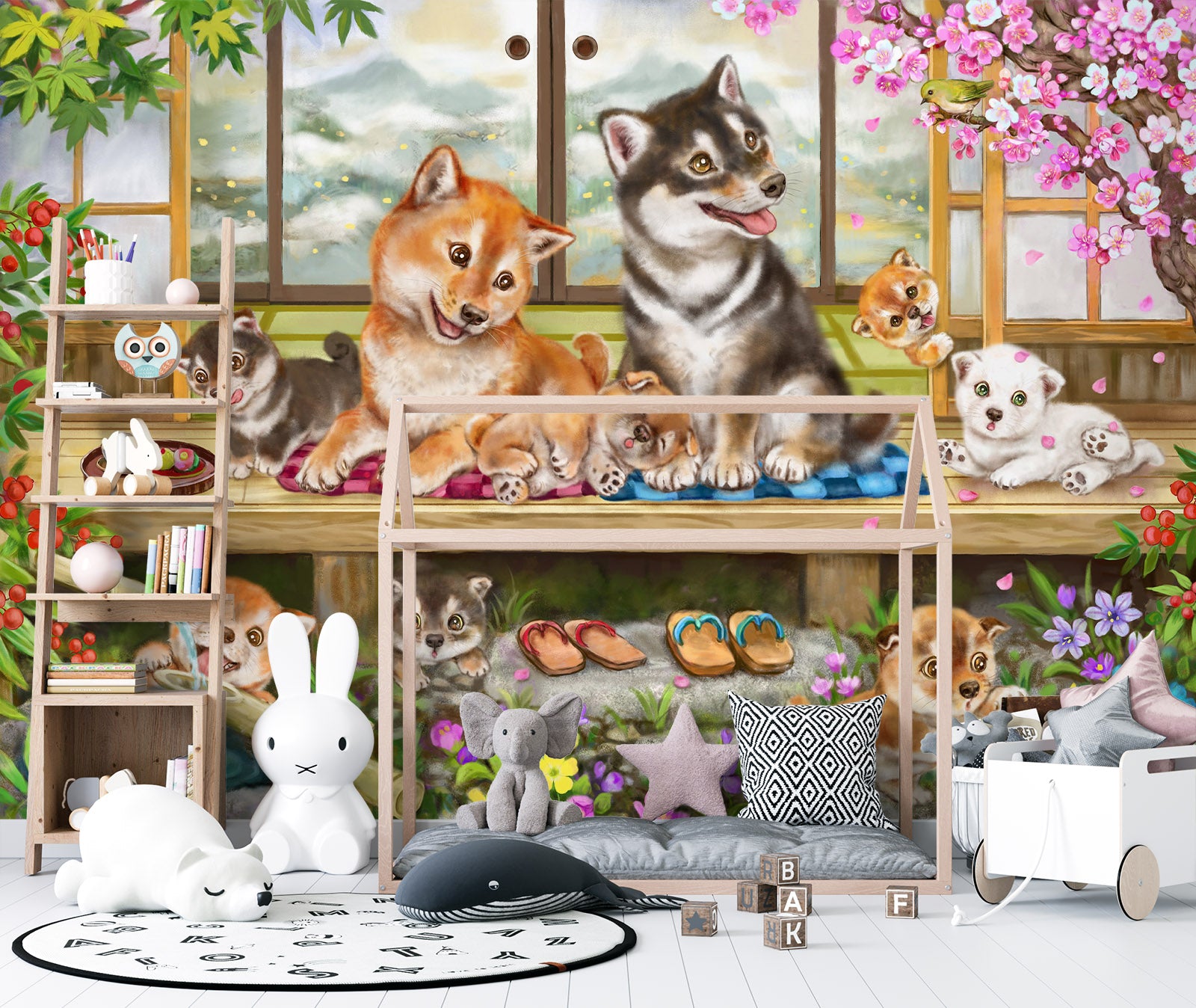 3D Pet Dog 5427 Kayomi Harai Wall Mural Wall Murals