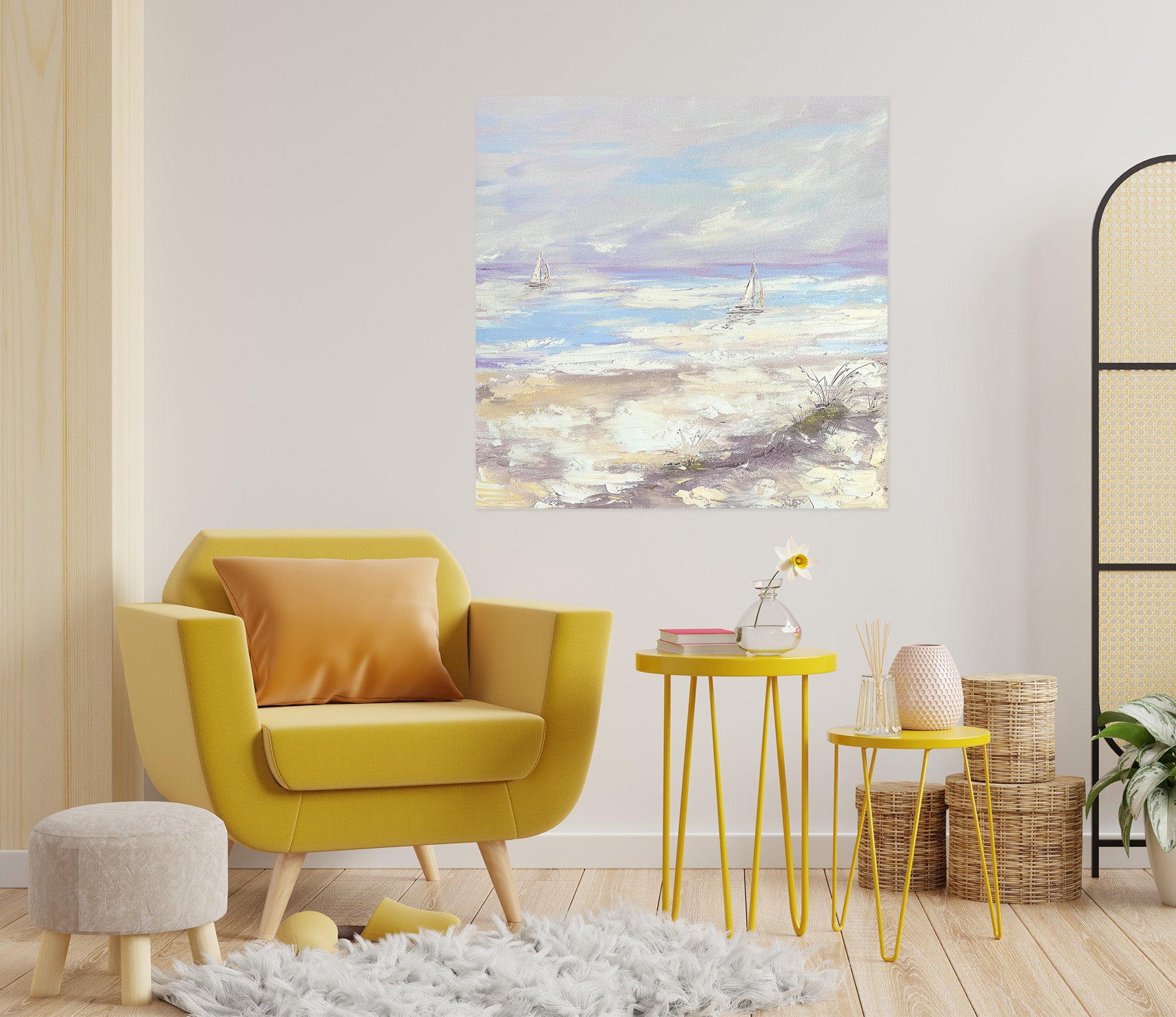 3D Sky Cloud Sea 804 Skromova Marina Wall Sticker