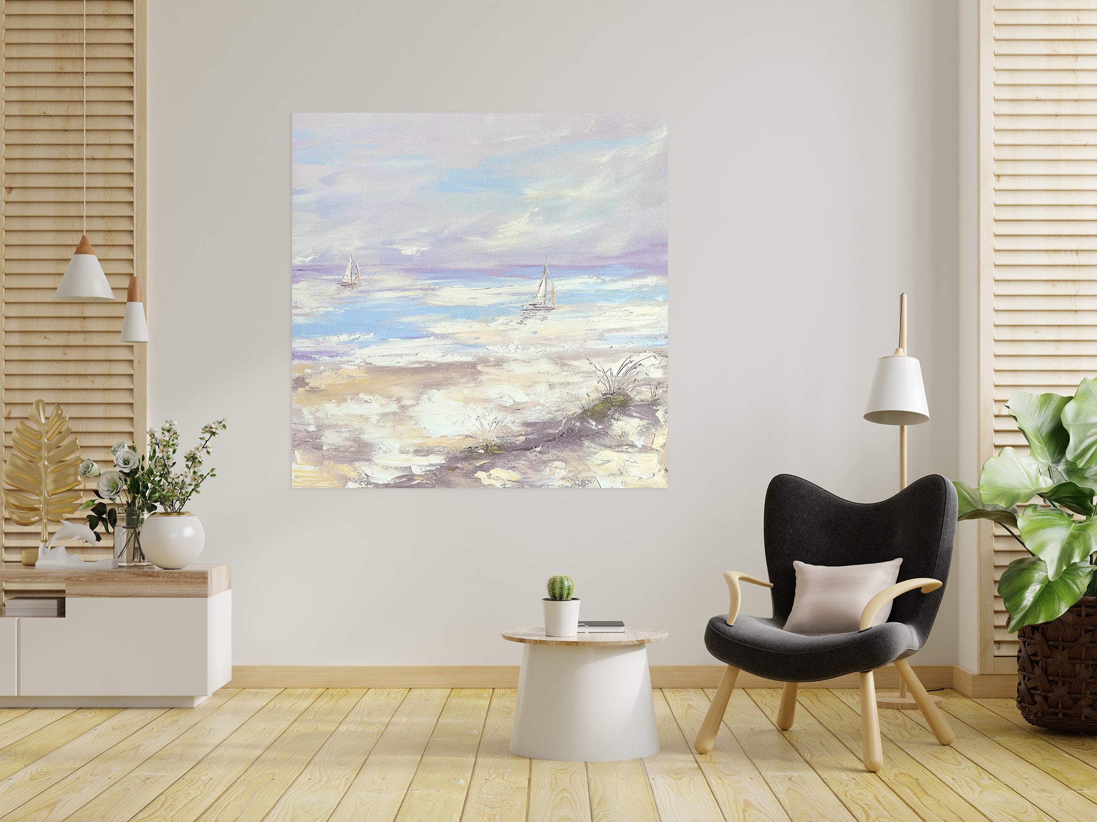 3D Sky Cloud Sea 804 Skromova Marina Wall Sticker