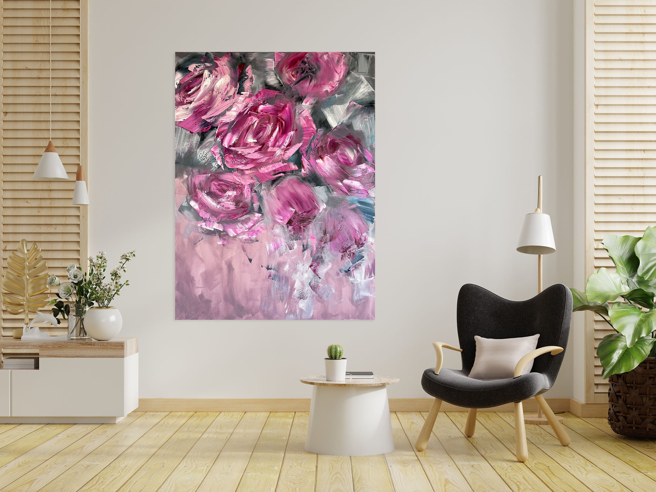 3D Red Rose 2604 Skromova Marina Wall Sticker