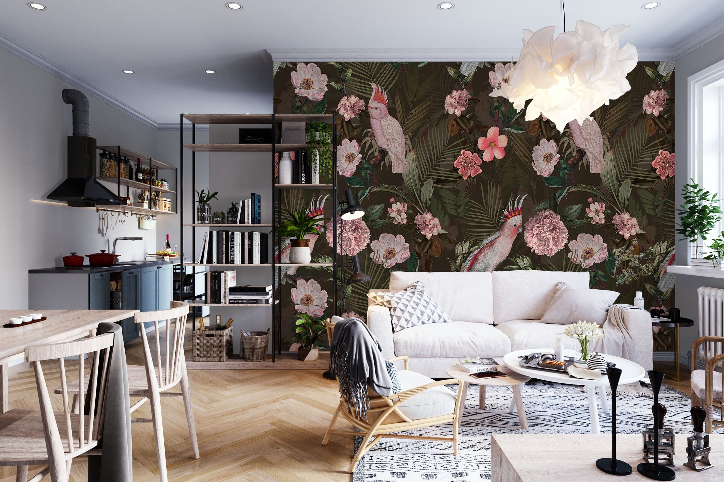 3D Rose Wall 130 Uta Naumann Wall Mural Wall Murals Wallpaper AJ Wallpaper 2