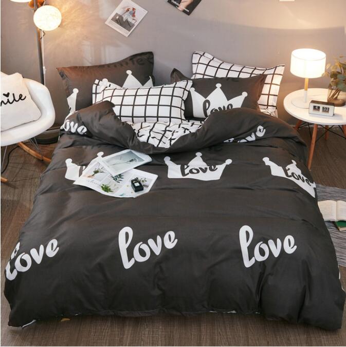 3D Love Crown 12044 Bed Pillowcases Quilt