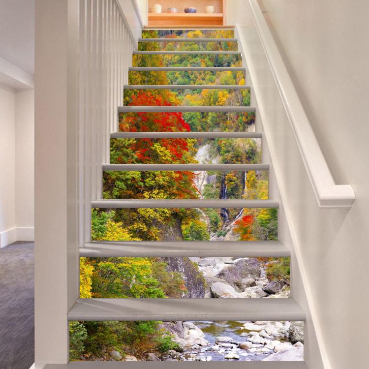 3D Rivulet 3612 Stair Risers Wallpaper AJ Wallpaper