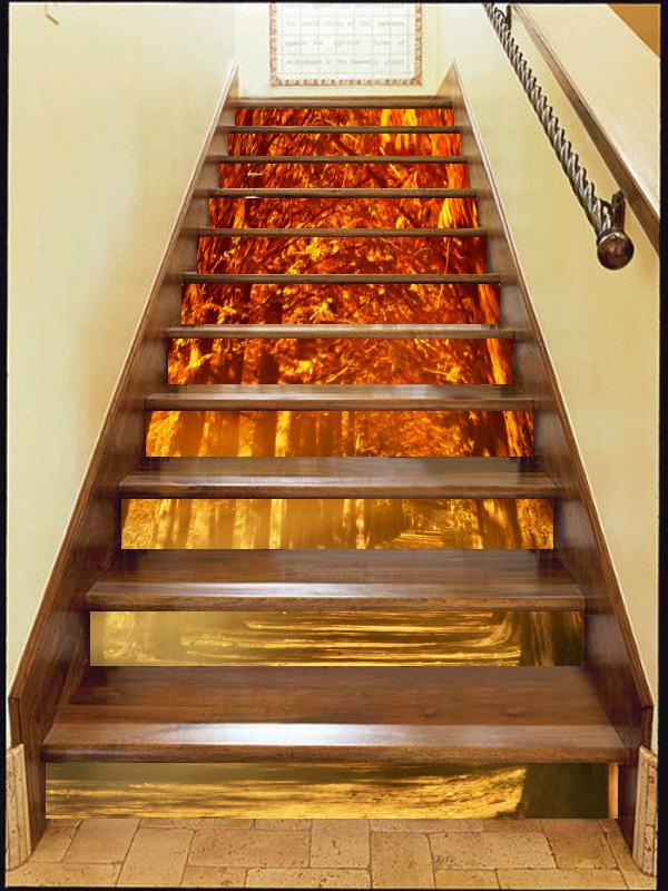 3D Maples 1203 Stair Risers Wallpaper AJ Wallpaper