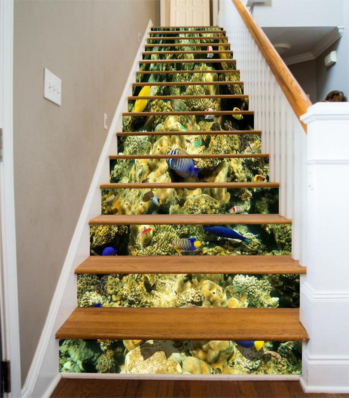 3D Seabed Scenery 65 Stair Risers Wallpaper AJ Wallpaper