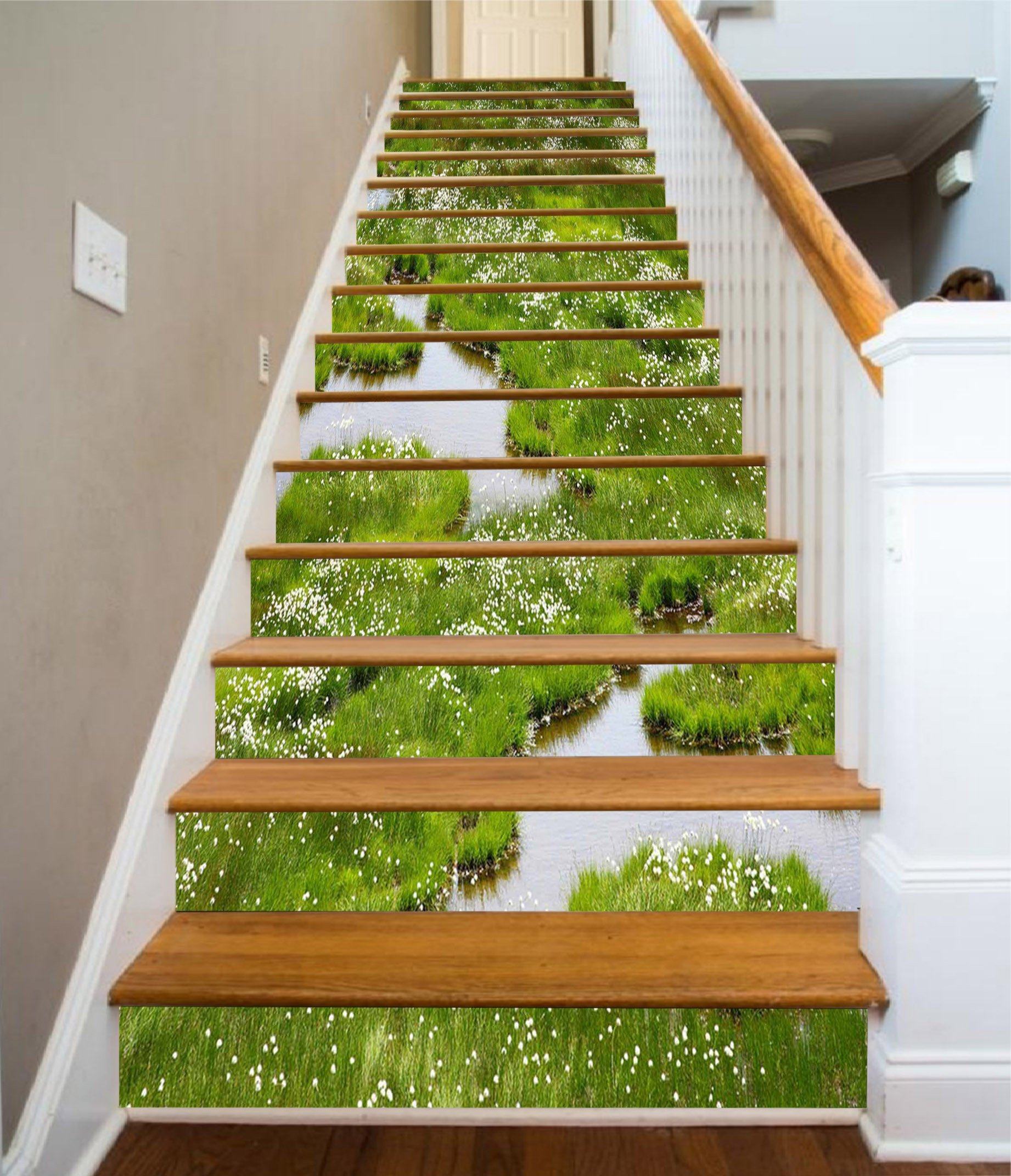 3D Wetland Scenery 1647 Stair Risers Wallpaper AJ Wallpaper