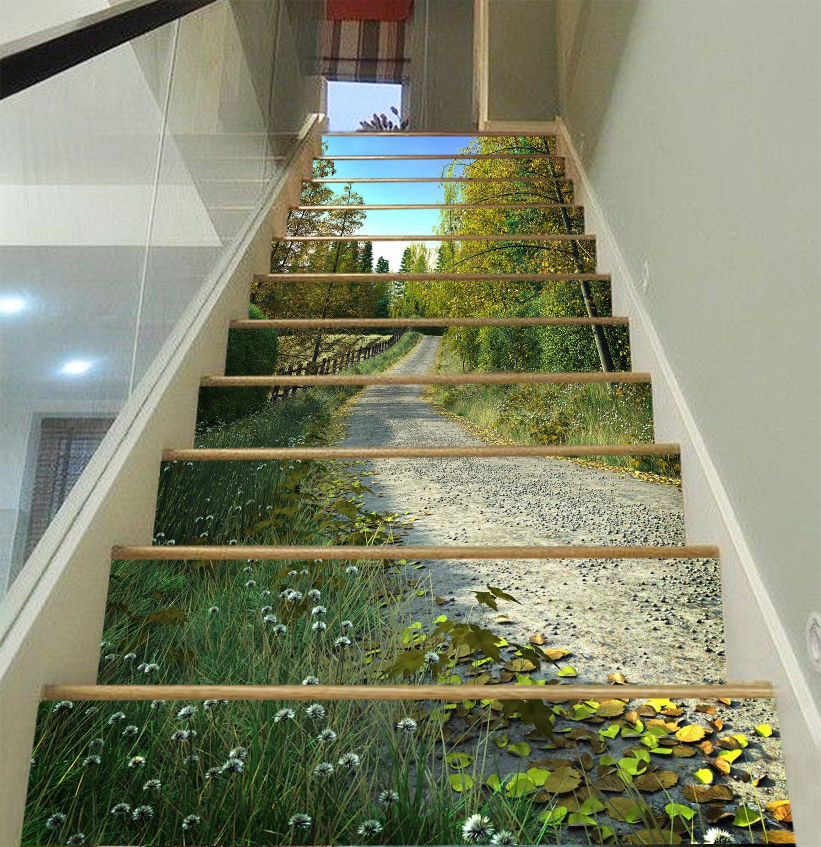 3D Rural Scenery 1448 Stair Risers Wallpaper AJ Wallpaper