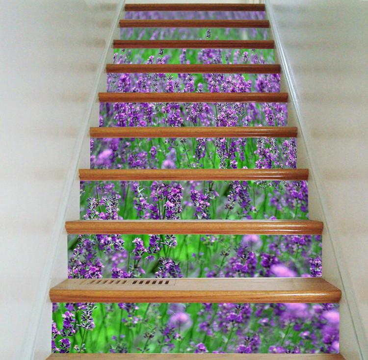 3D Bright Flowers 478 Stair Risers Wallpaper AJ Wallpaper