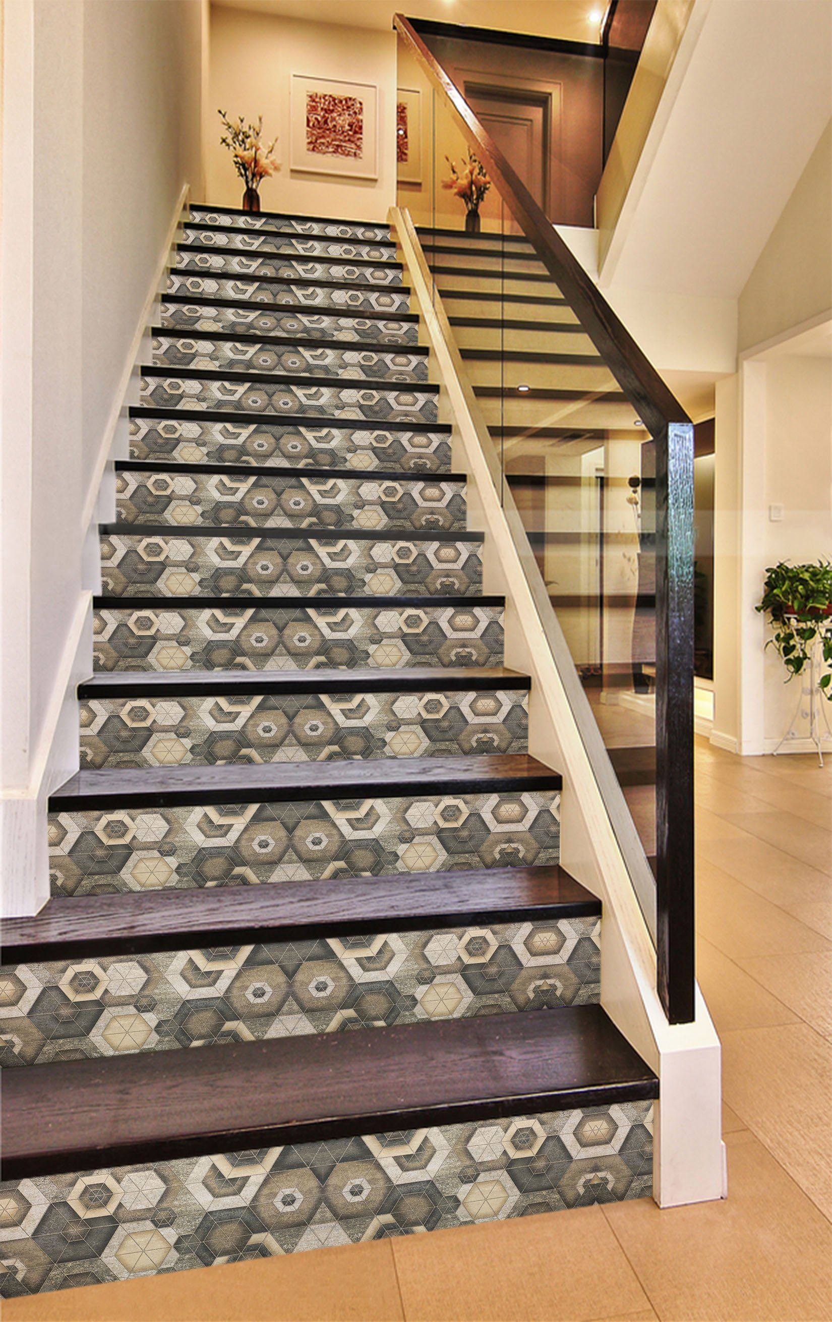 3D Free Graphics 56978 Marble Tile Texture Stair Risers Wallpaper AJ Wallpaper