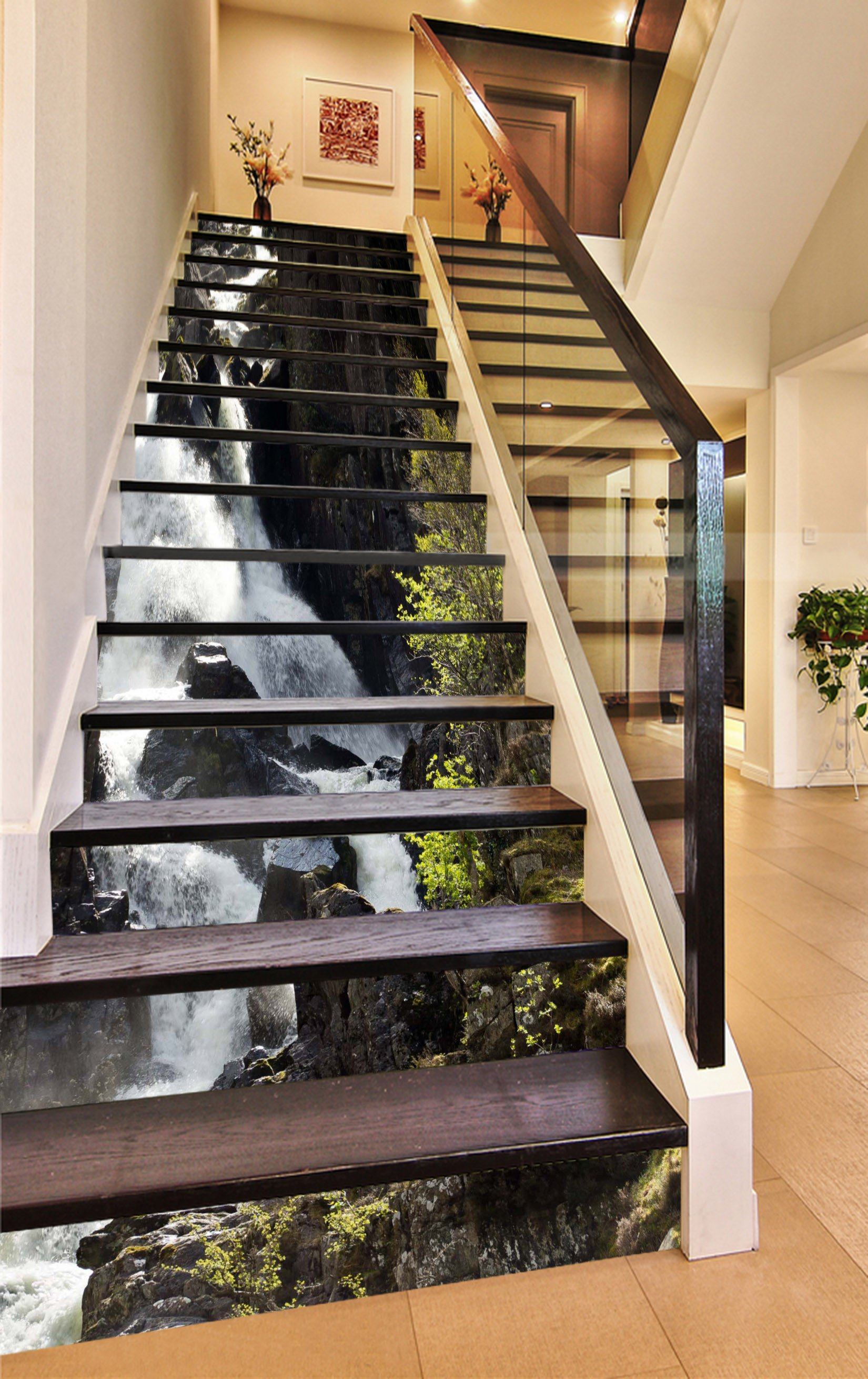 3D Pentium River 752 Stair Risers Wallpaper AJ Wallpaper