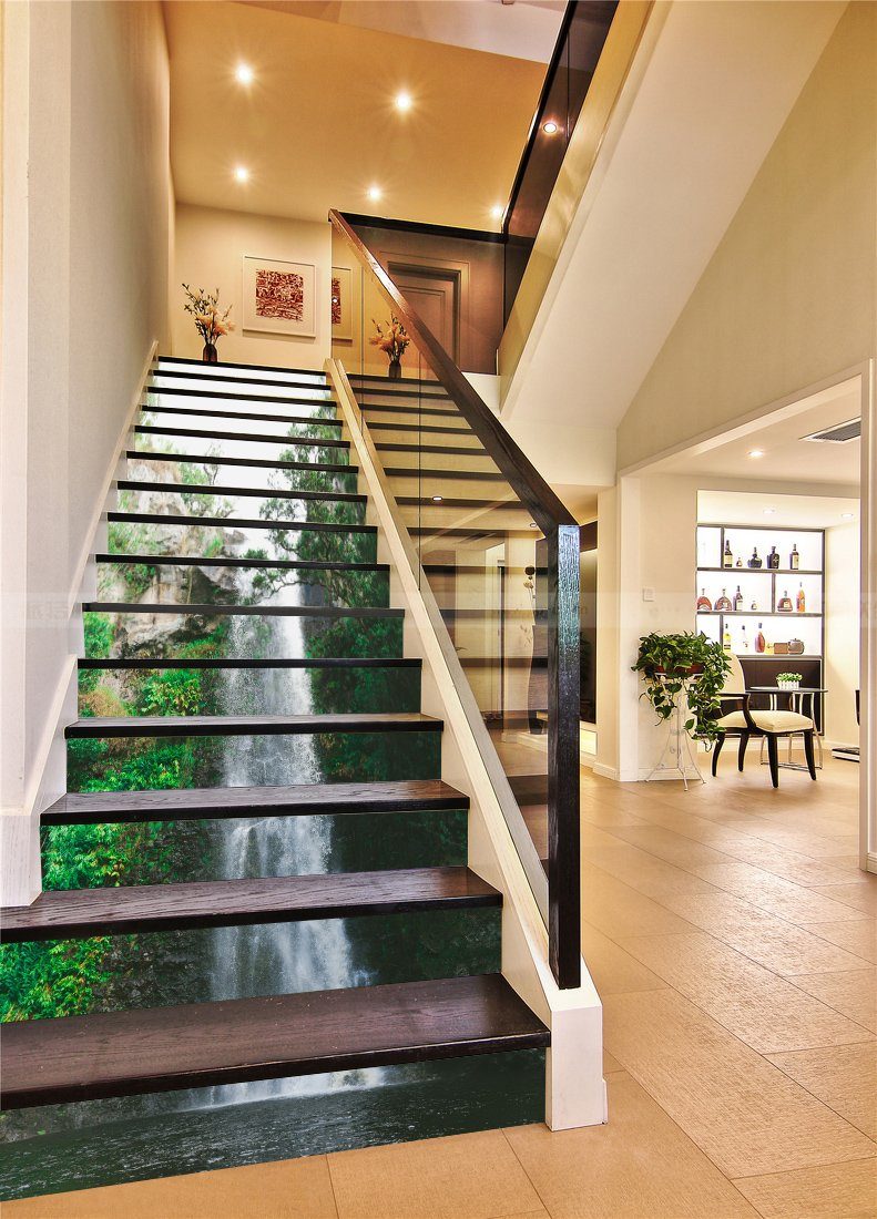 3D Waterfall 6238 Stair Risers Wallpaper AJ Wallpaper