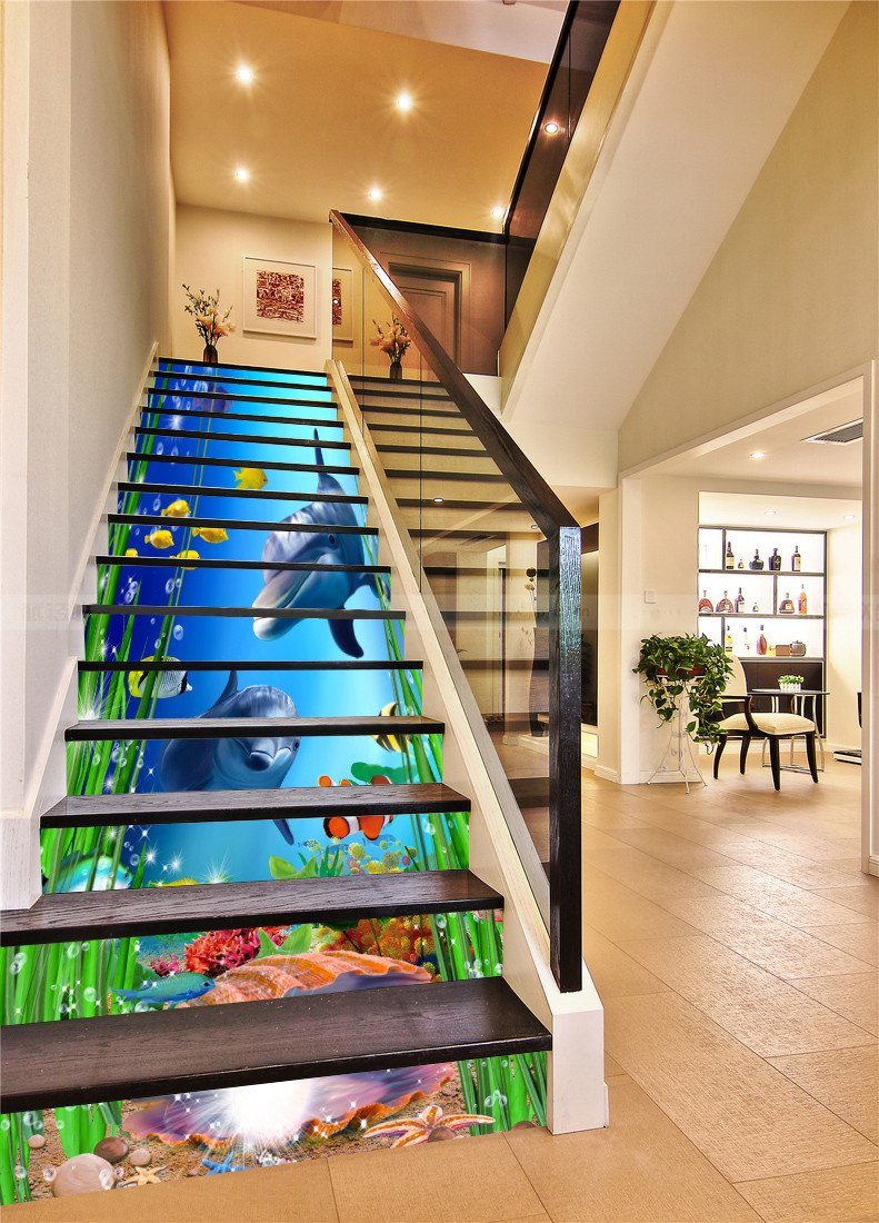 3D Charming Seabed 38 Stair Risers Wallpaper AJ Wallpaper
