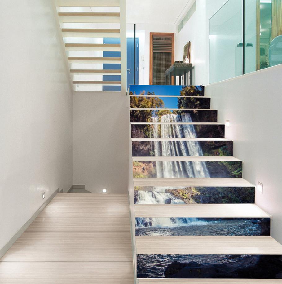 3D Waterfall 105 Stair Risers Wallpaper AJ Wallpaper